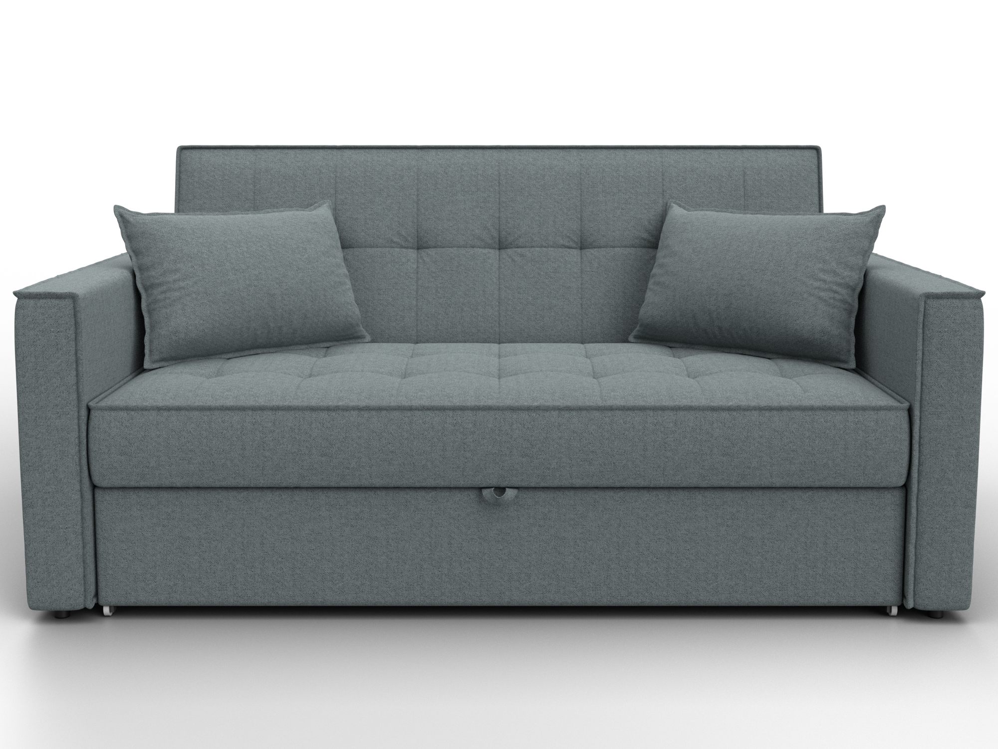 Диван прямой Лига-104 (140) ( Амур 07 серый )