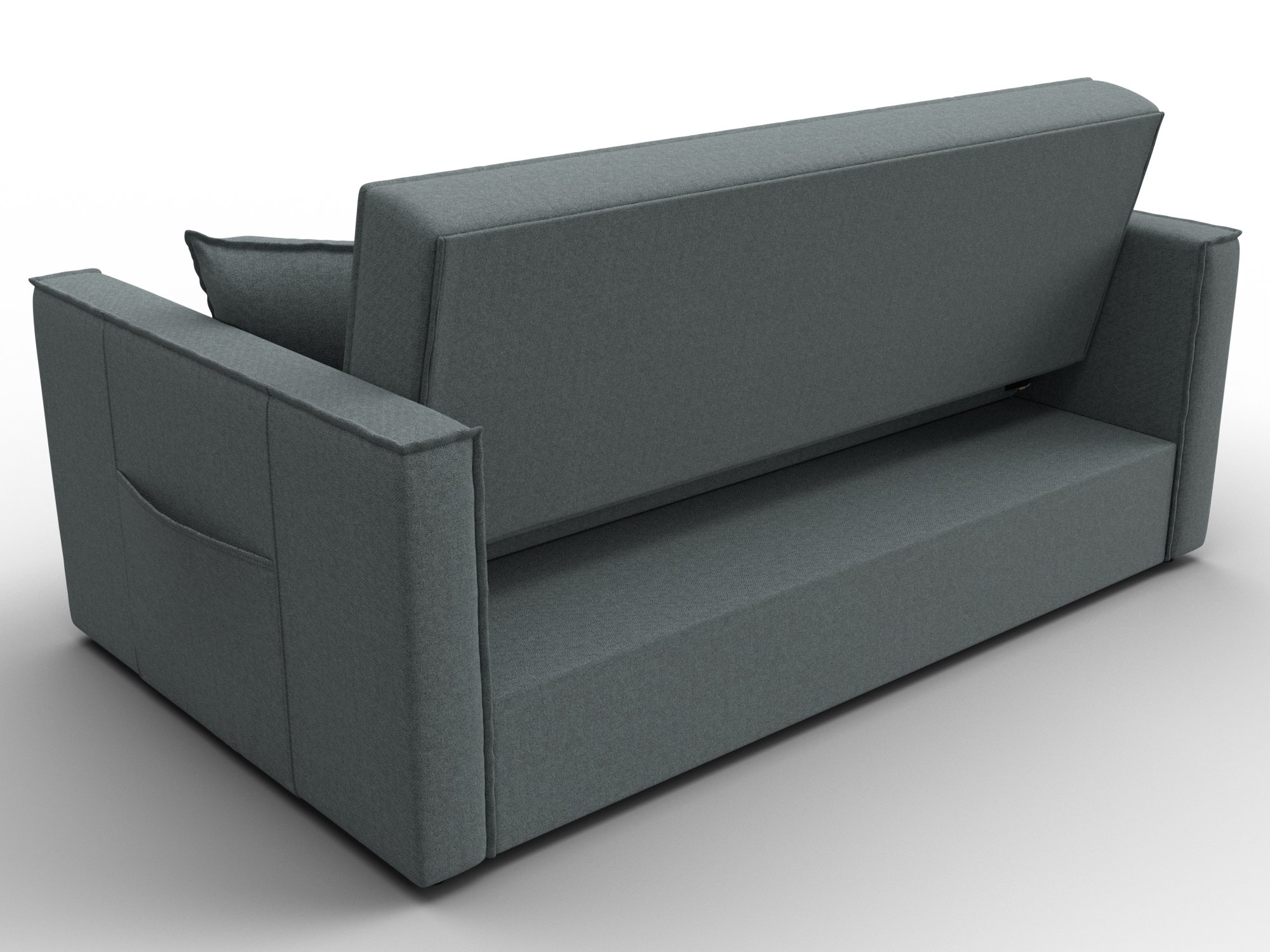 Диван прямой Лига-104 (140) ( Амур 07 серый )