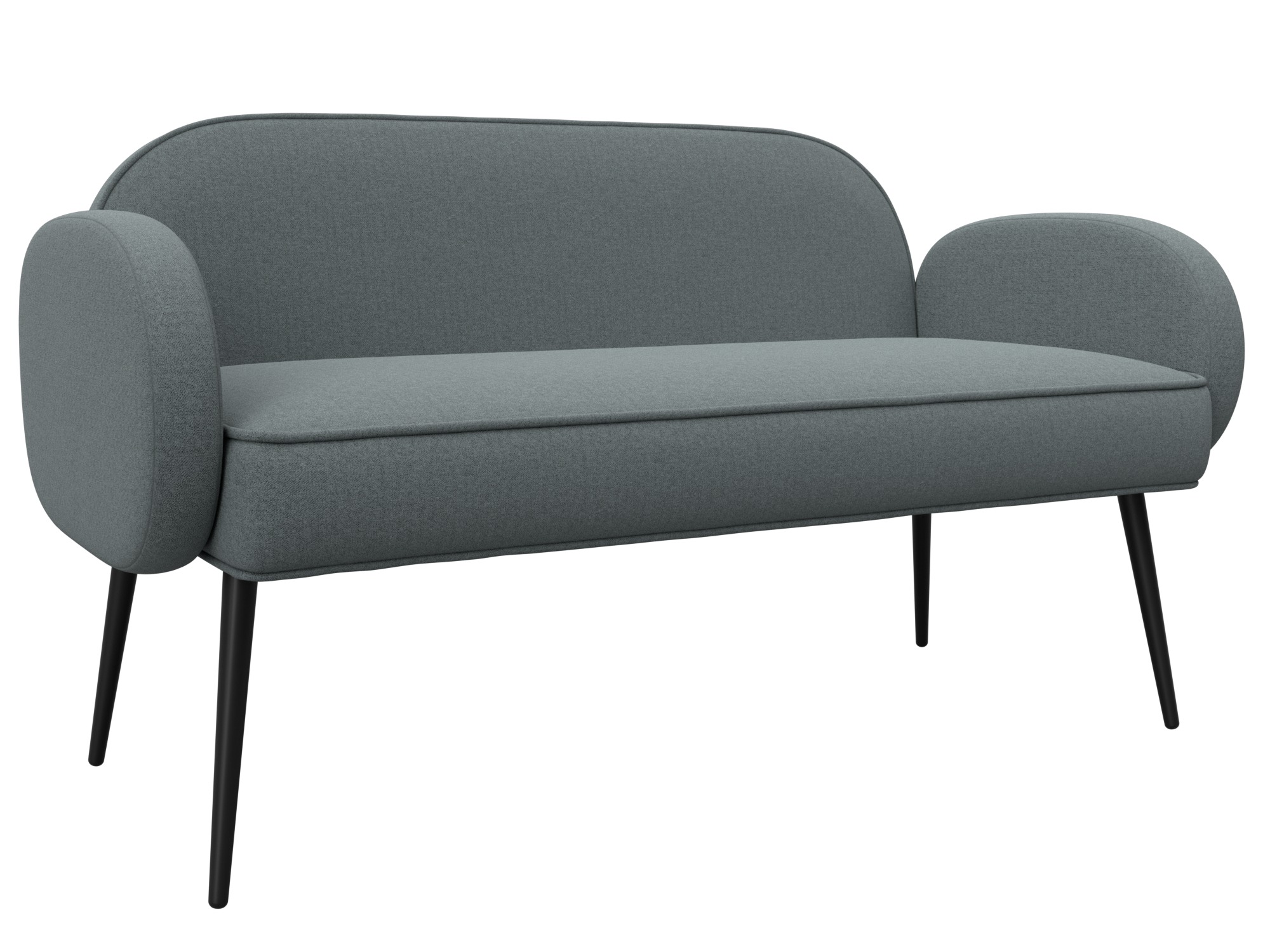 Диван прямой Лига-086 ( Амур 07 серый )