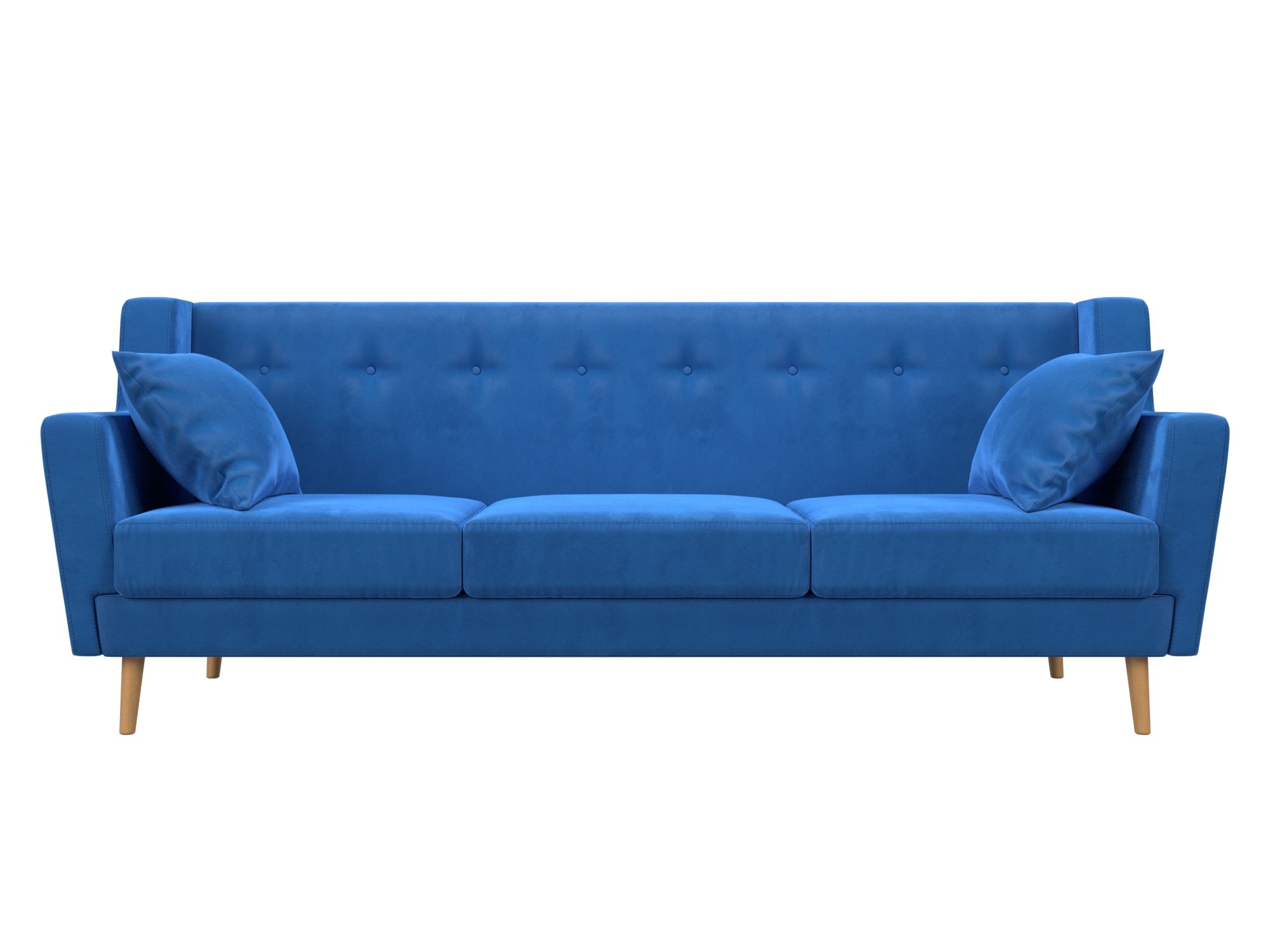 Прямой диван Брайтон 3 (Голубой)
