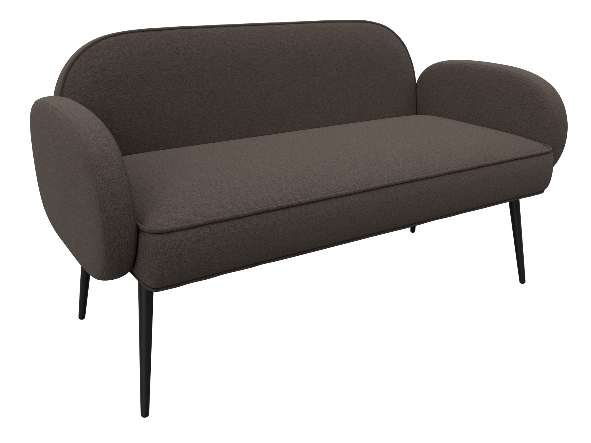 Диван прямой Лига-086 ( Амур 05 коричневый )