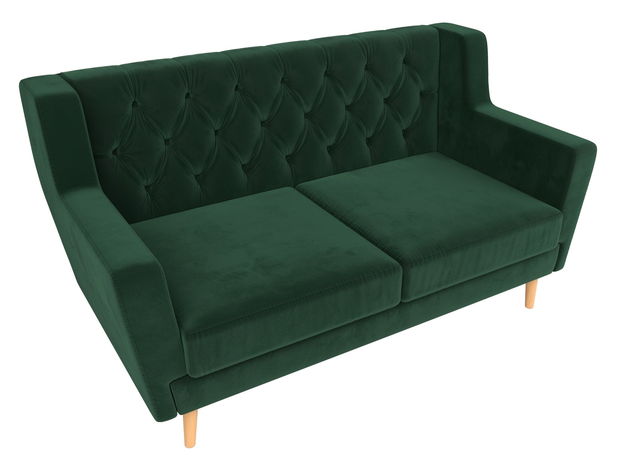 Прямой диван Брайтон 2 Люкс (Зеленый)