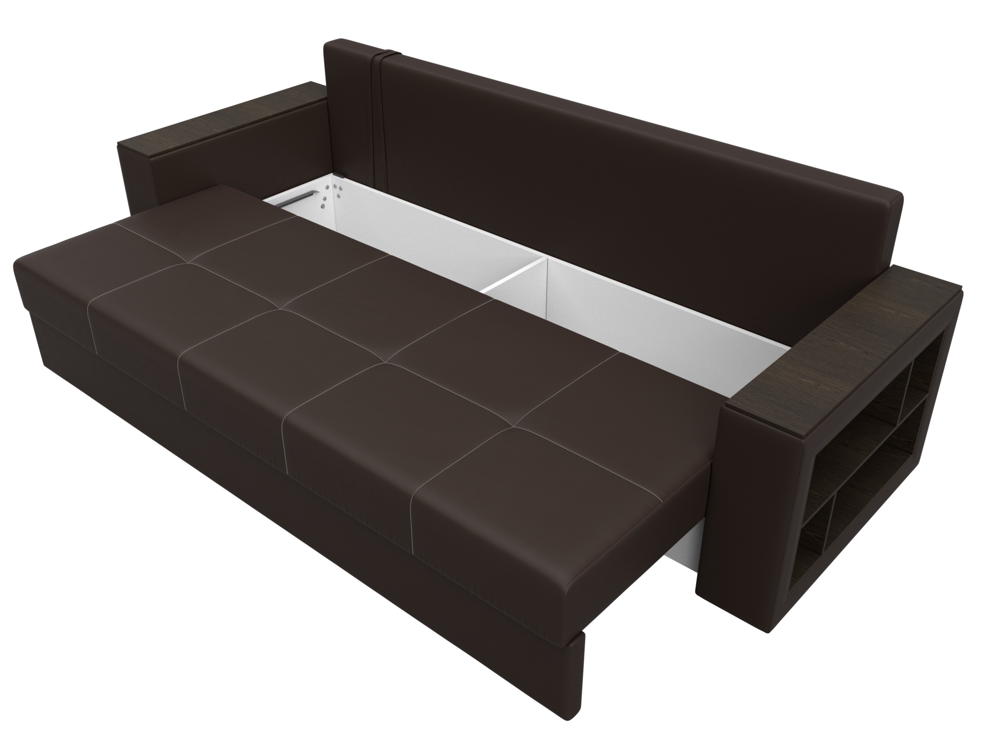 Диван прямой Дубай Лайт ( Коричневый )