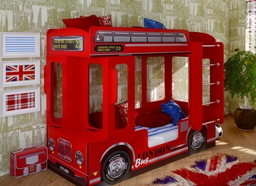 Кровать двухъярусная Автобус Лондон