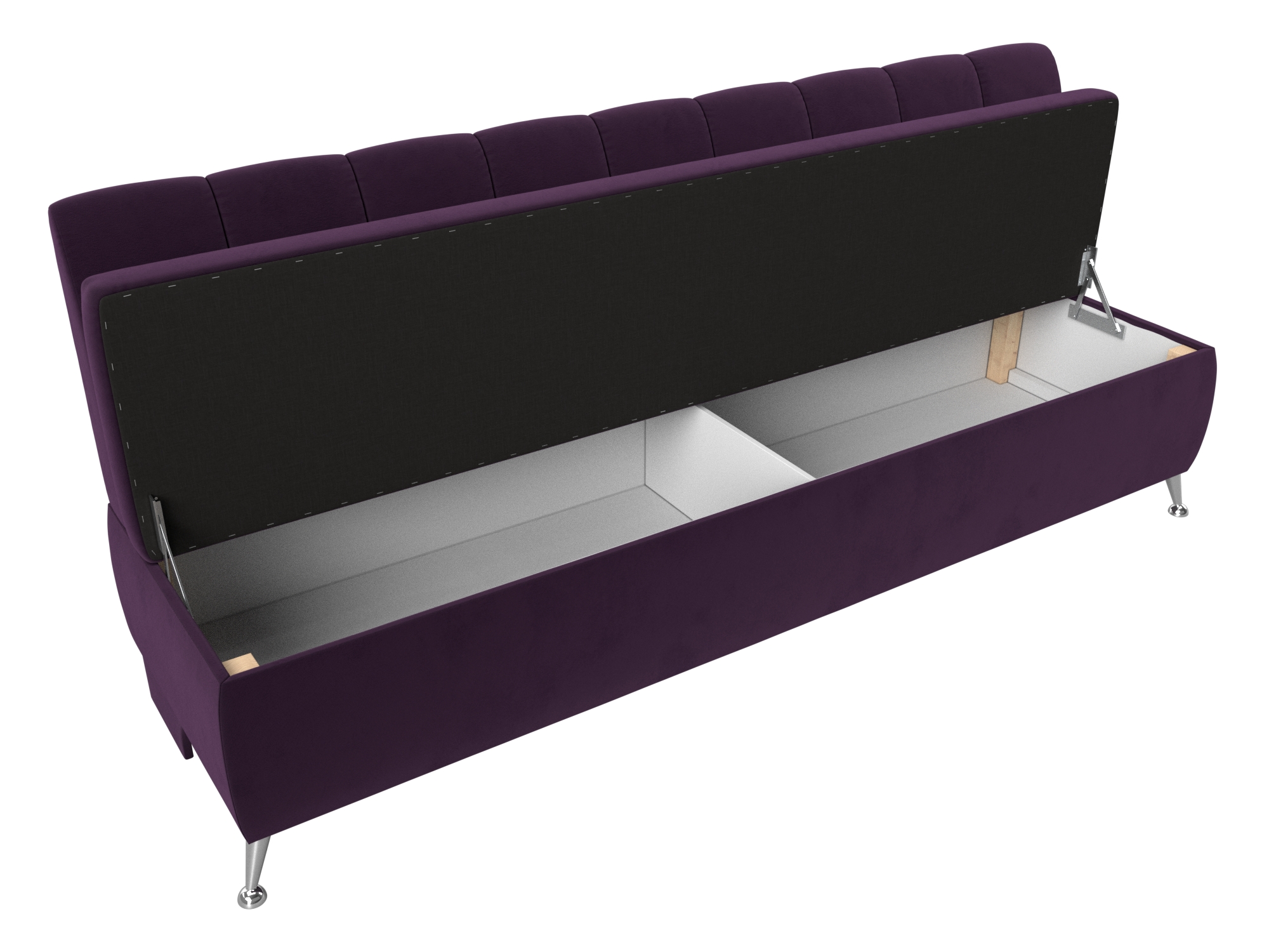 Кухонный прямой диван Кантри (Фиолетовый)