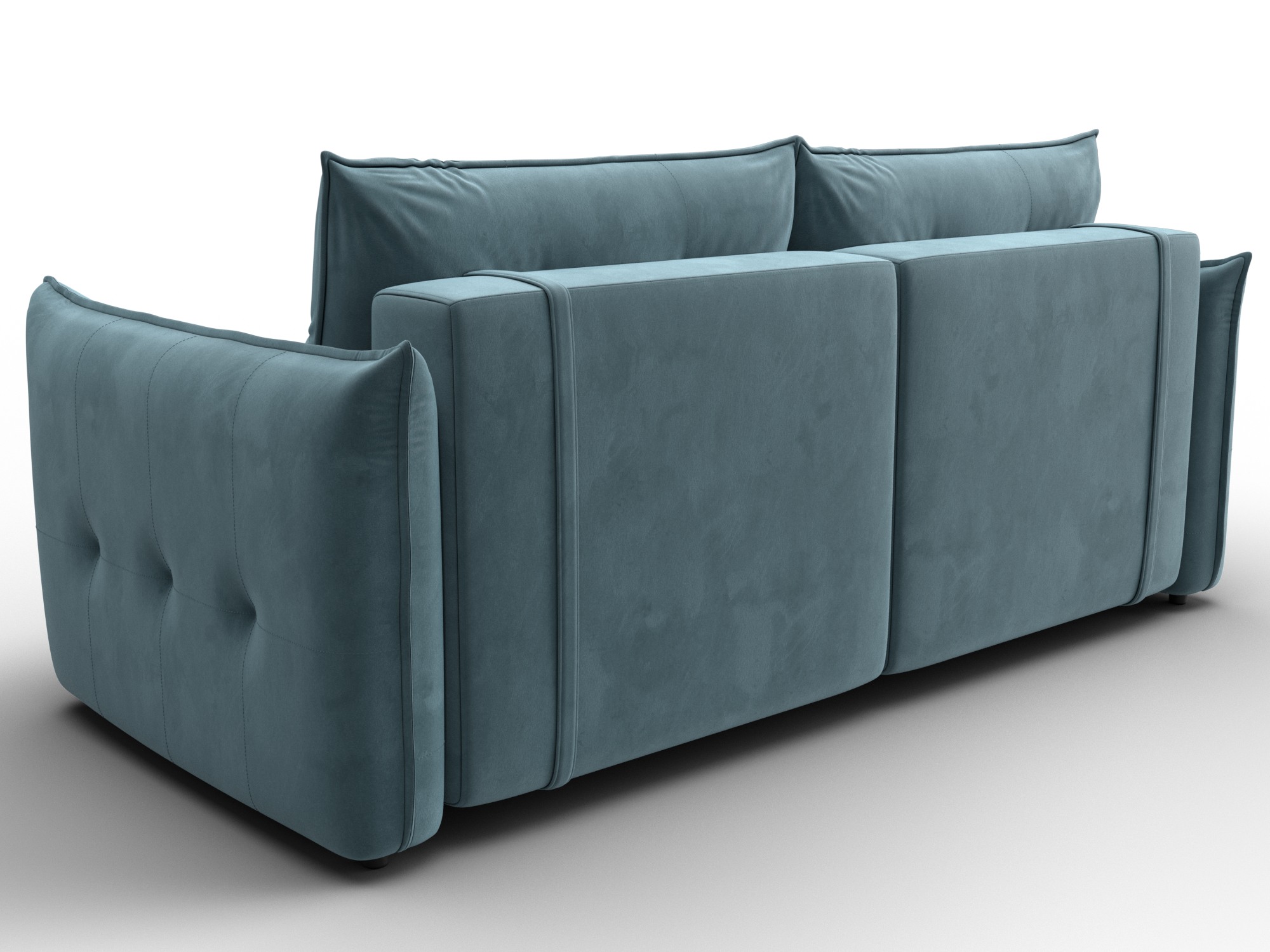 Диван прямой Лига-100 НПБ ( SEVEN 113 бирюзовый )