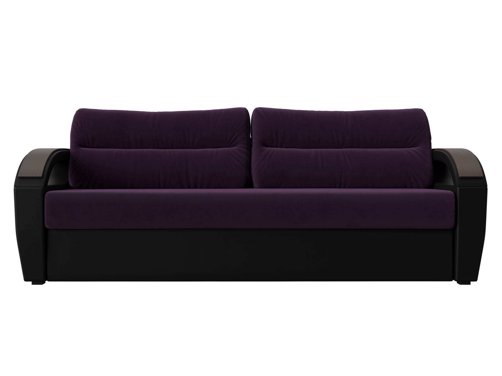 Прямой диван Форсайт (Фиолетовый\Черный)