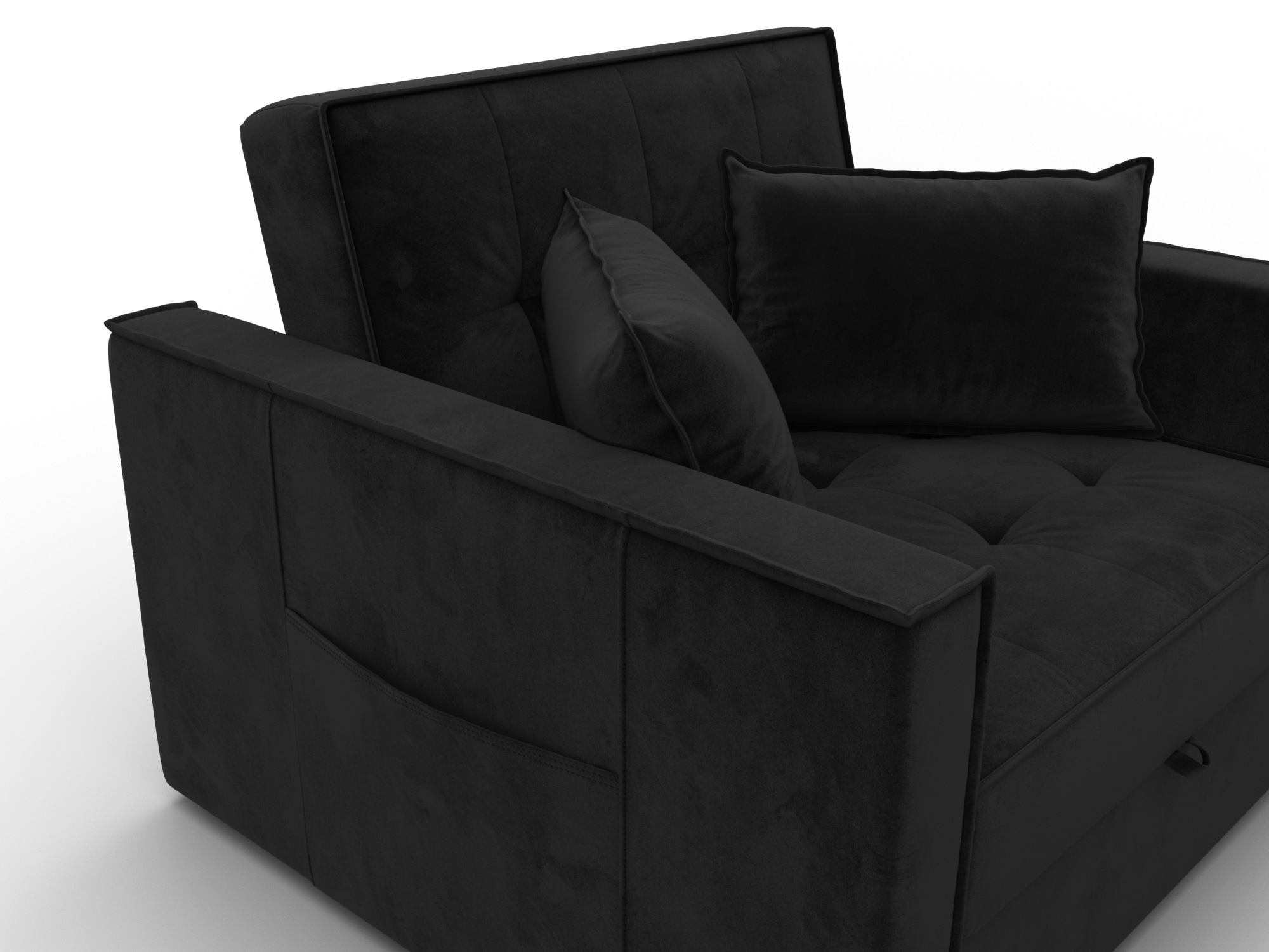 Кресло-кровать Лига-104 (80) ( SEVEN 35 черный )