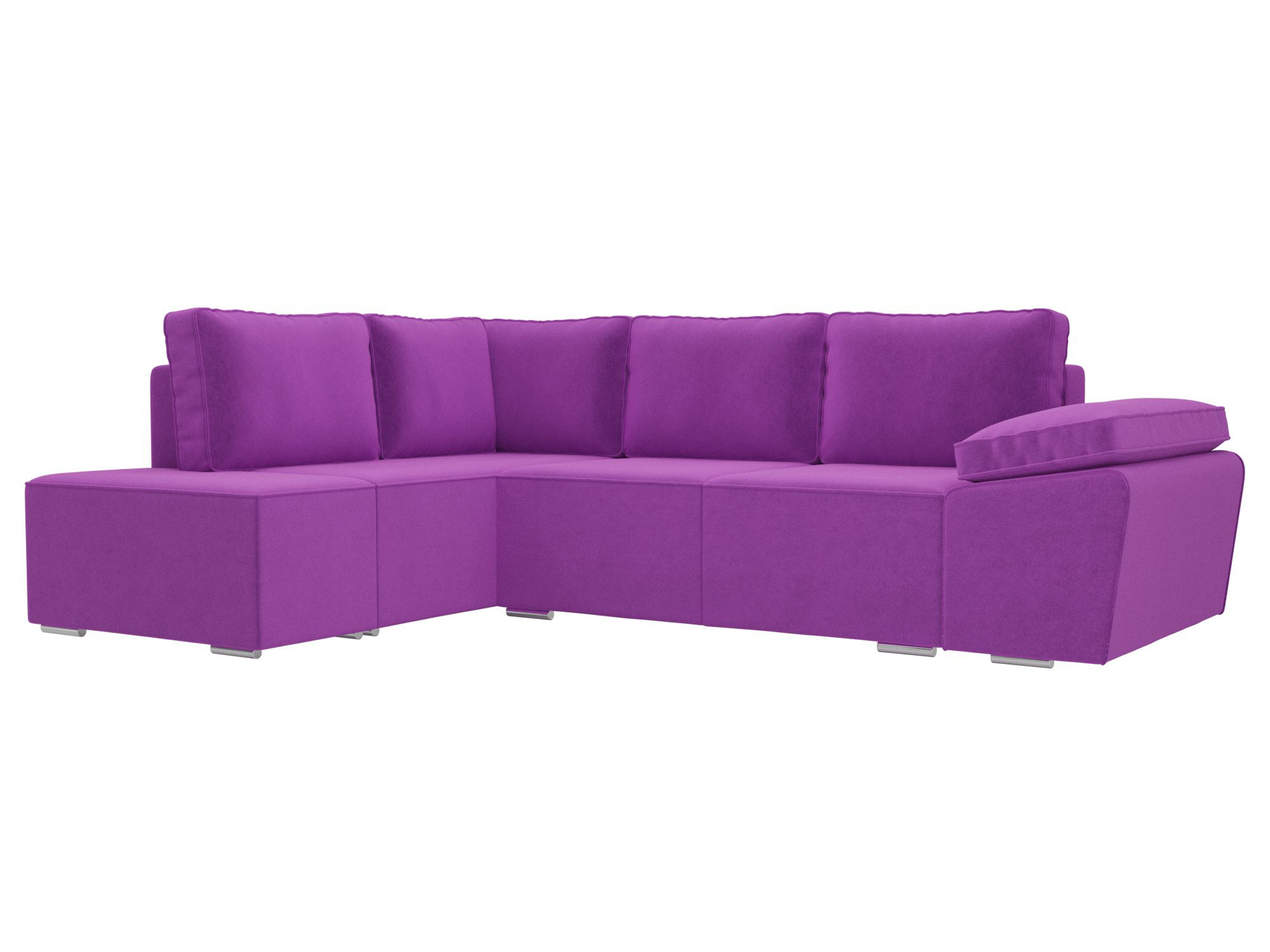 Угловой диван Хьюго левый угол (Фиолетовый)