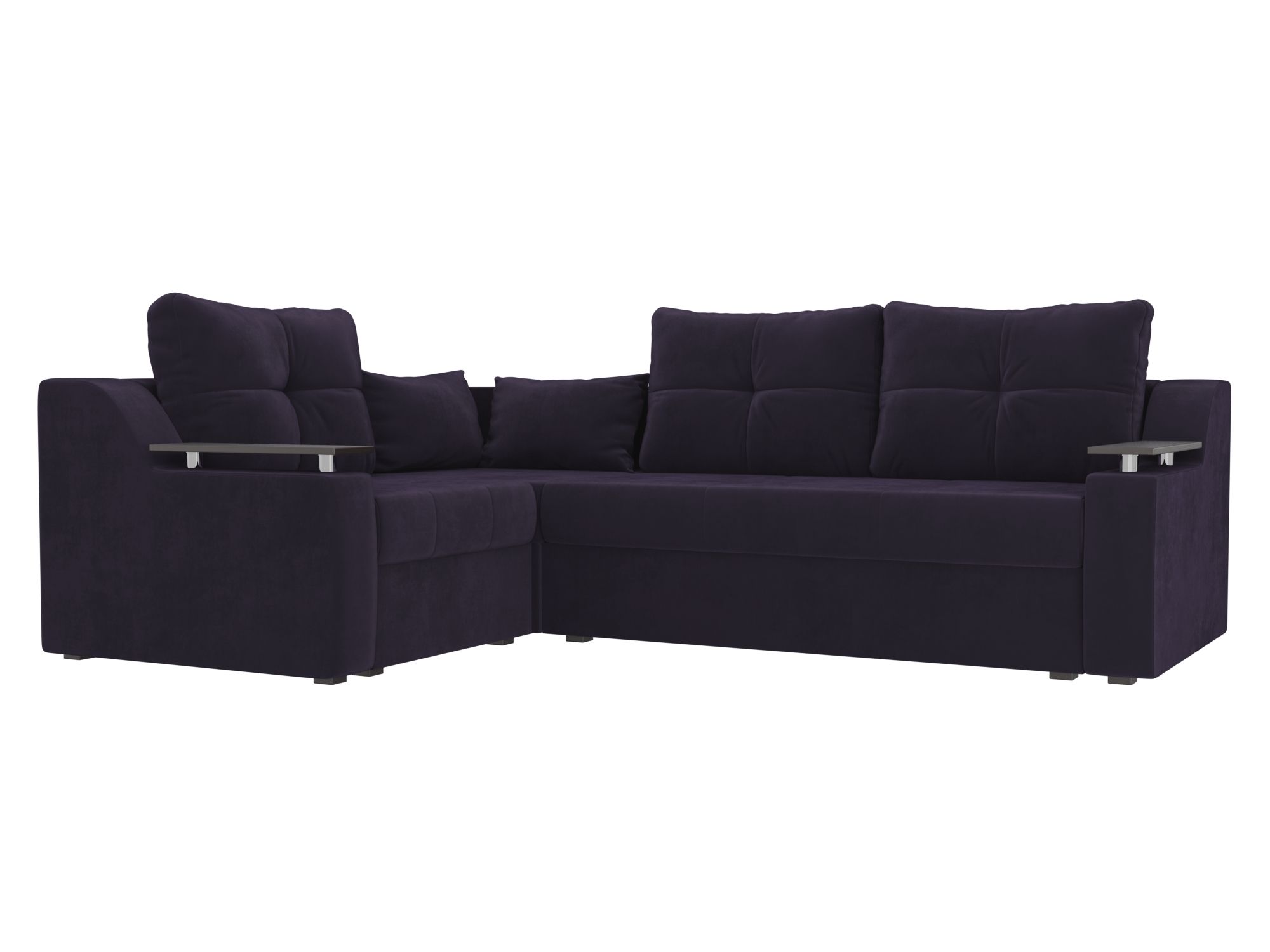 Угловой диван Кронос левый угол (Фиолетовый)