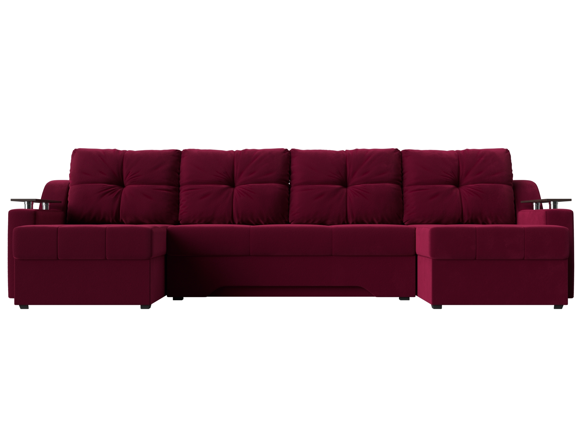 П-образный диван Сенатор (Бордовый)