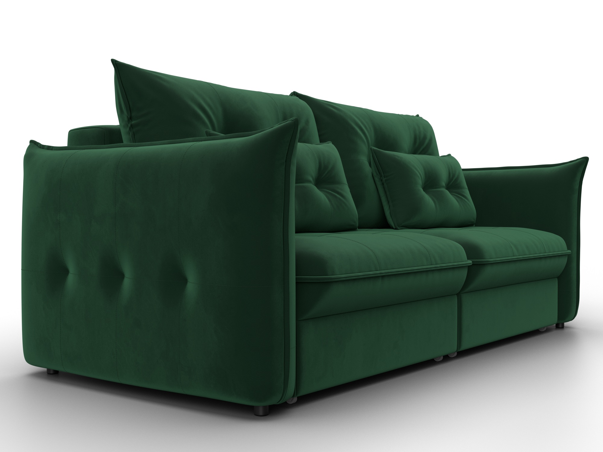 Диван прямой Лига-100 НПБ ( SEVEN 626 зеленый )