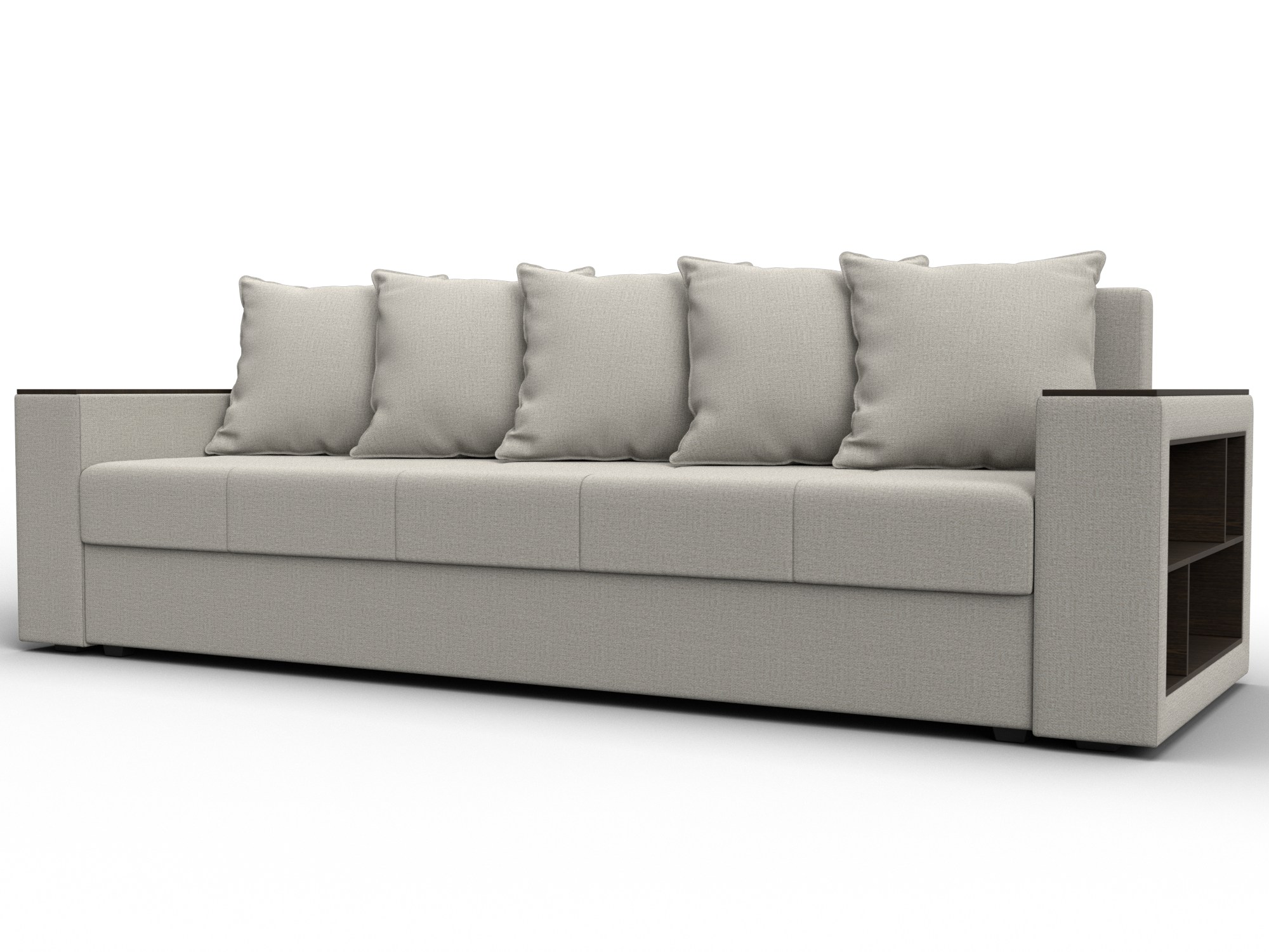 Диван прямой Дубай Лайт ( Амур 02 бежевый )