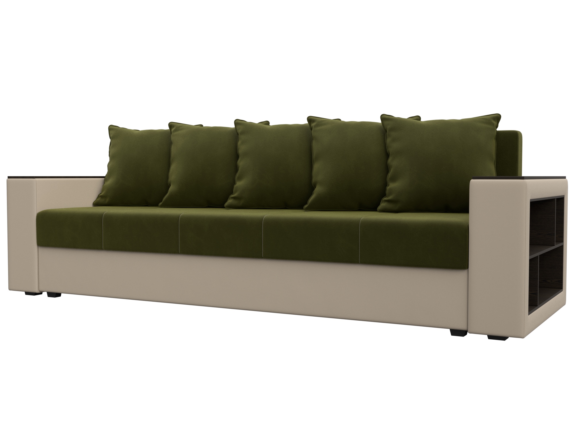 Диван прямой Дубай Лайт ( Зеленый;Бежевый )