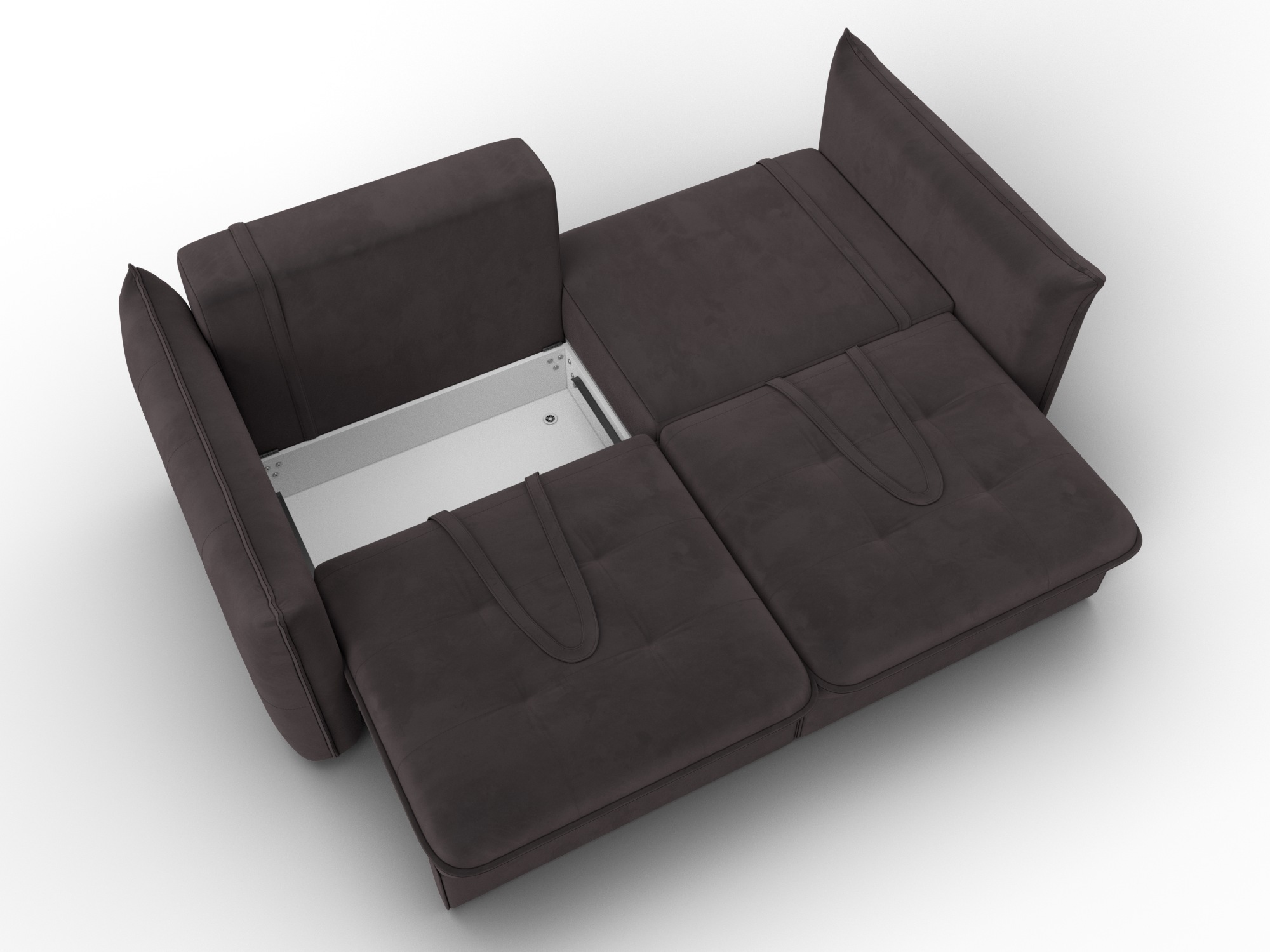 Диван прямой Лига-100 НПБ ( SEVEN 727 коричневый )