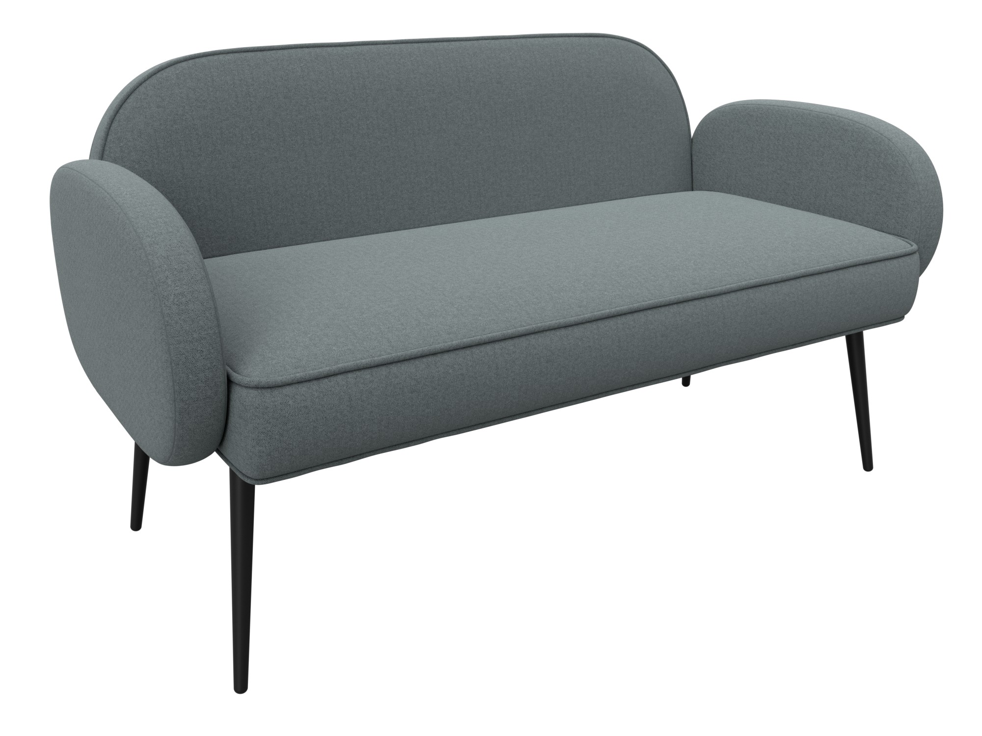 Диван прямой Лига-086 ( Амур 07 серый )