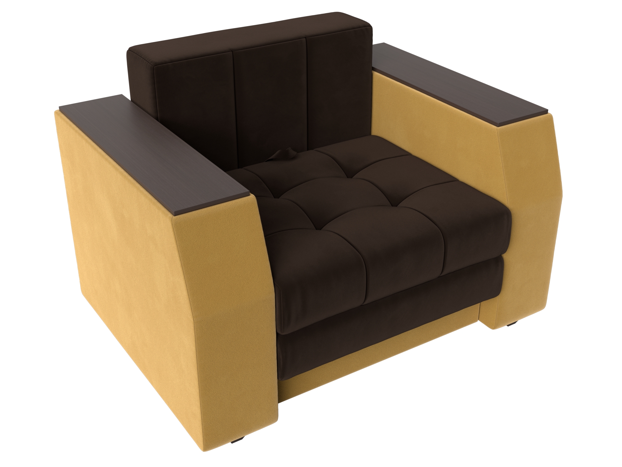 Кресло-кровать Атлантида (Коричневый\Желтый)