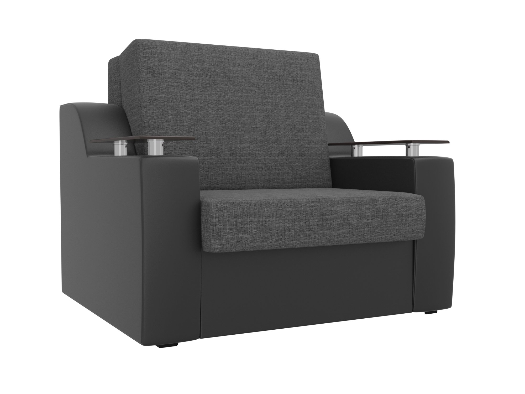 Кресло-кровать Сенатор 80 (Серый\черный)