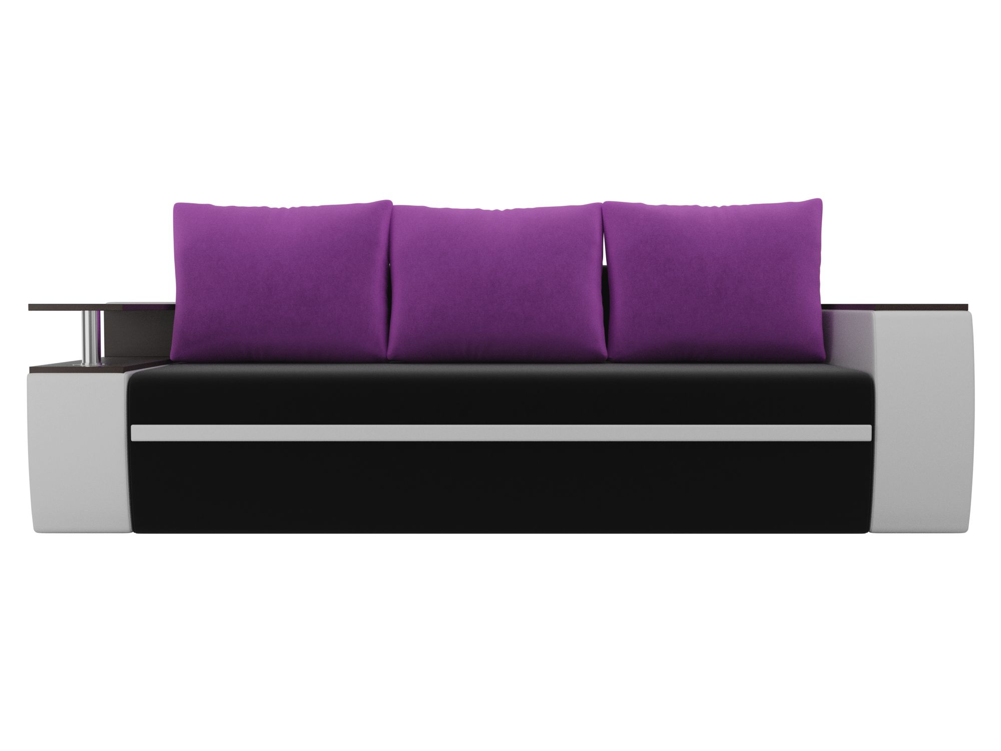 Прямой диван Ричмонд (Черный\Белый\Фиолетовый)