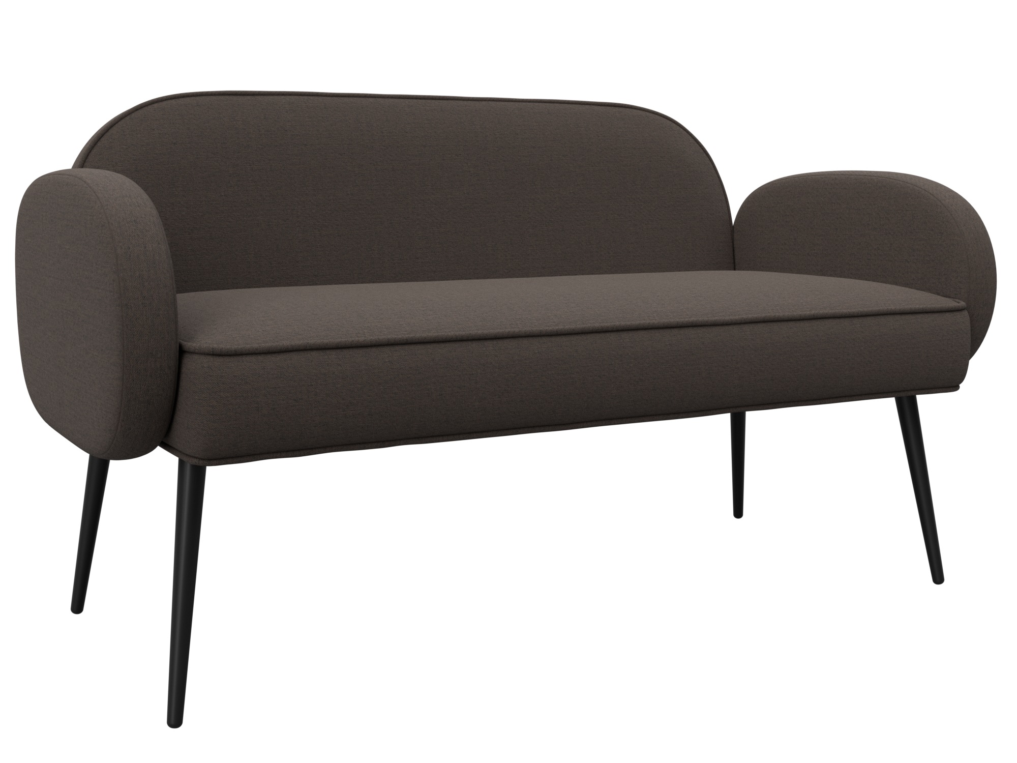 Диван прямой Лига-086 ( Амур 05 коричневый )