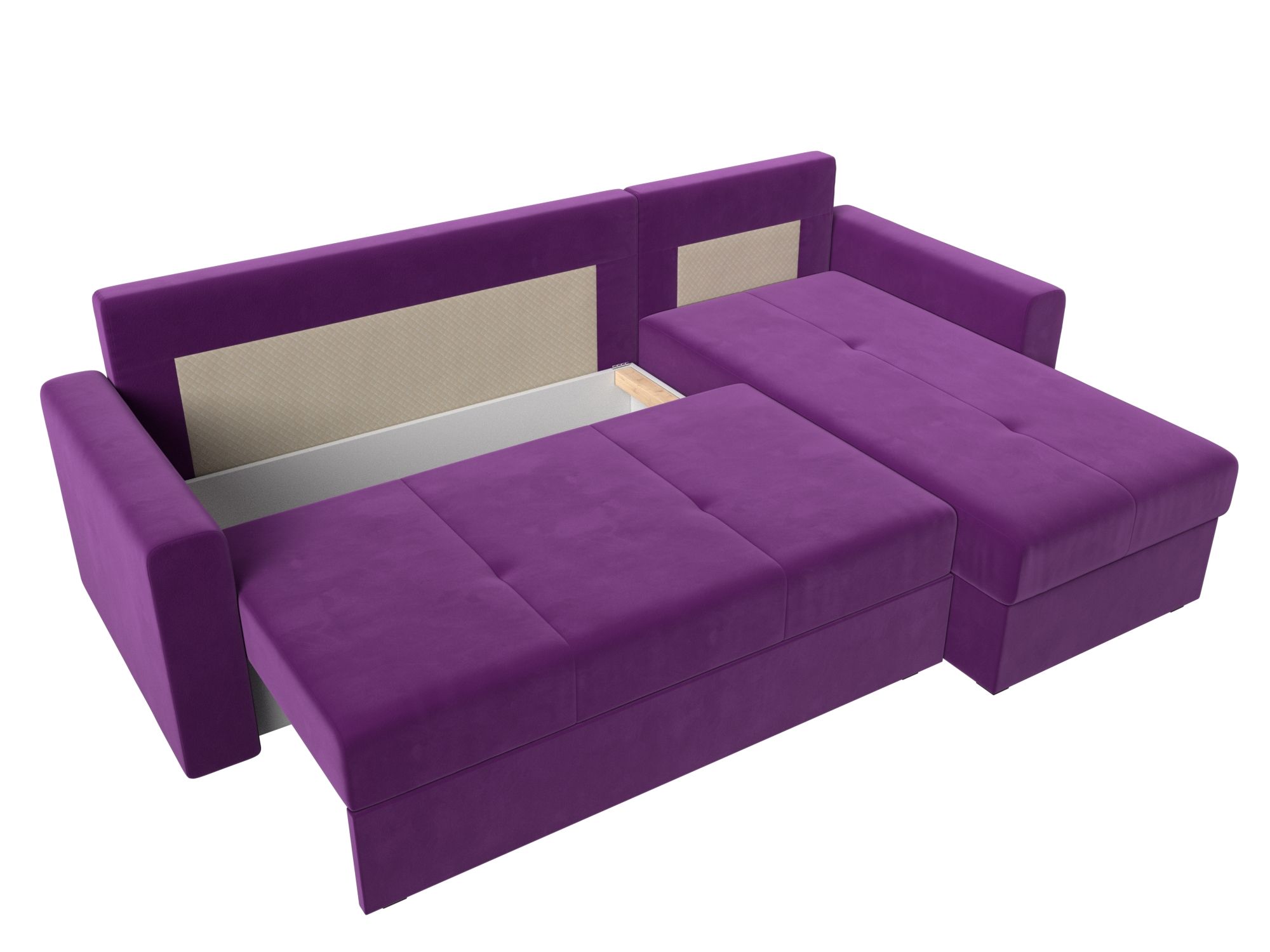 Угловой диван Верона Лайт правый угол (Фиолетовый)