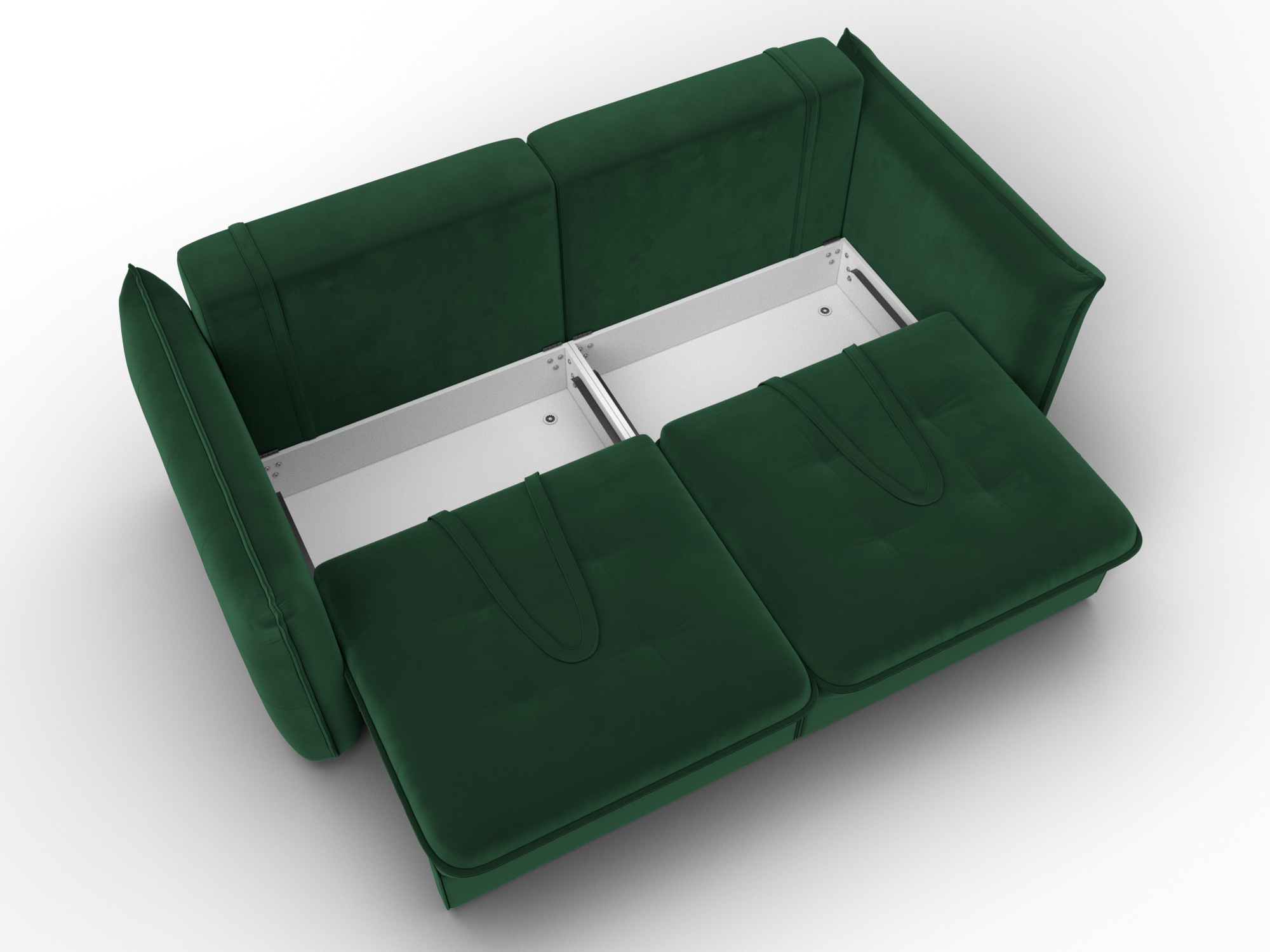 Диван прямой Лига-100 НПБ ( SEVEN 626 зеленый )