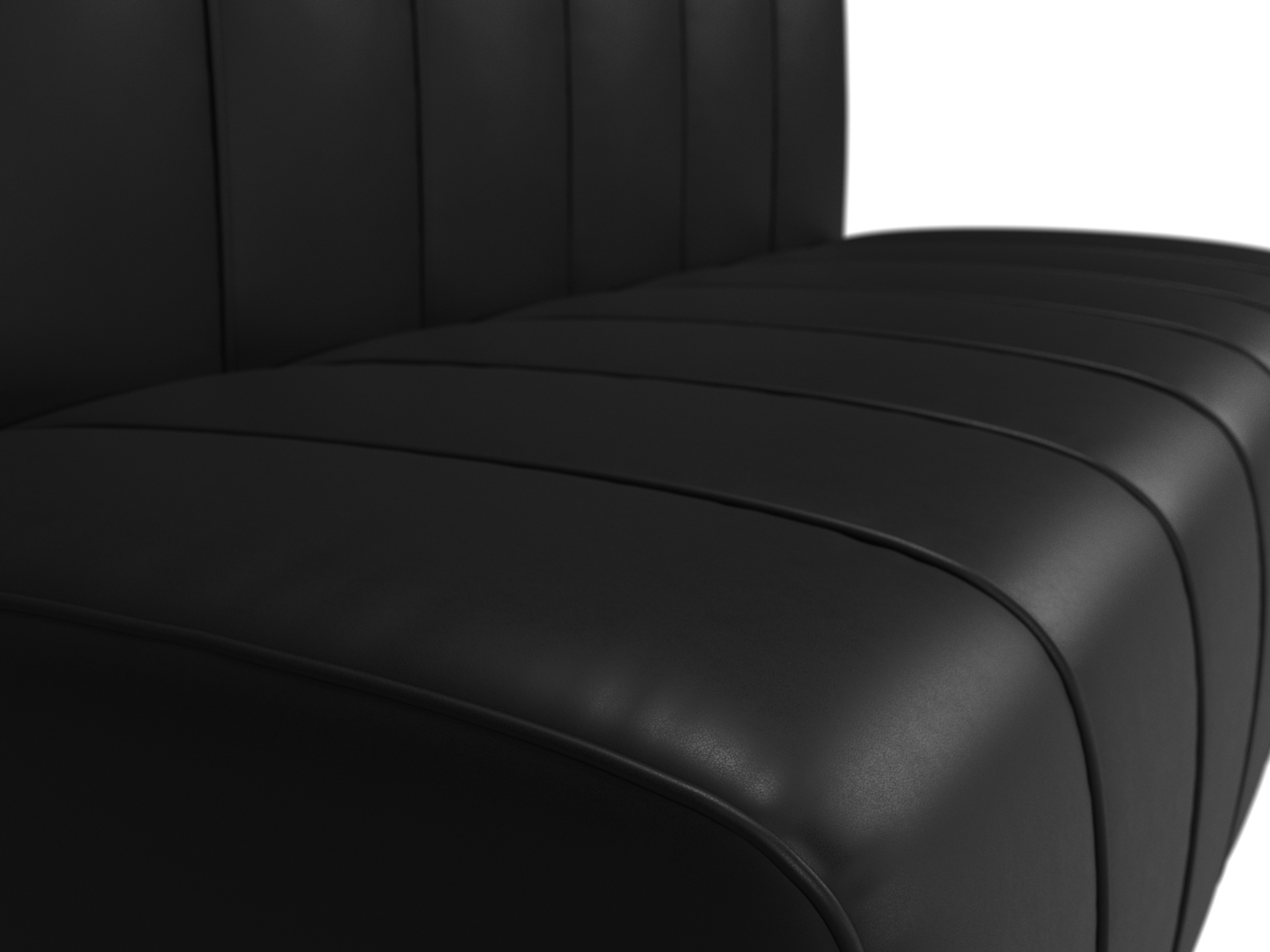 Прямой диван Ральф (Черный)