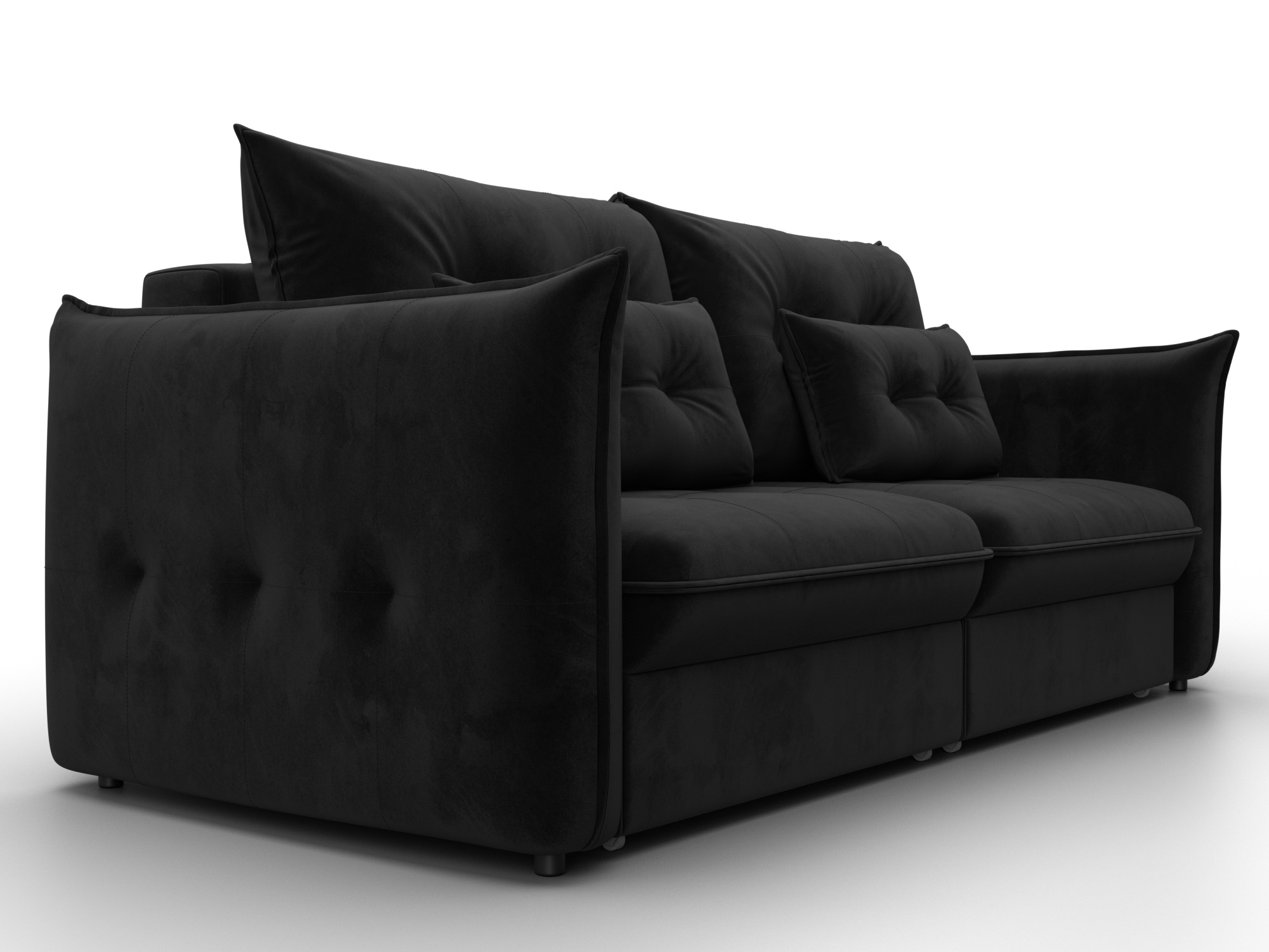 Диван прямой Лига-100 НПБ ( SEVEN 35 черный )