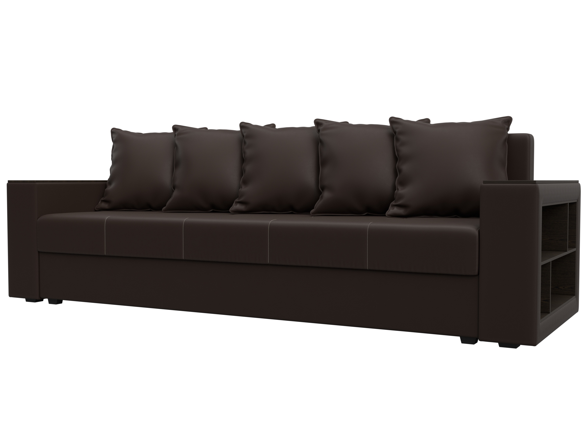 Диван прямой Дубай Лайт ( Коричневый )