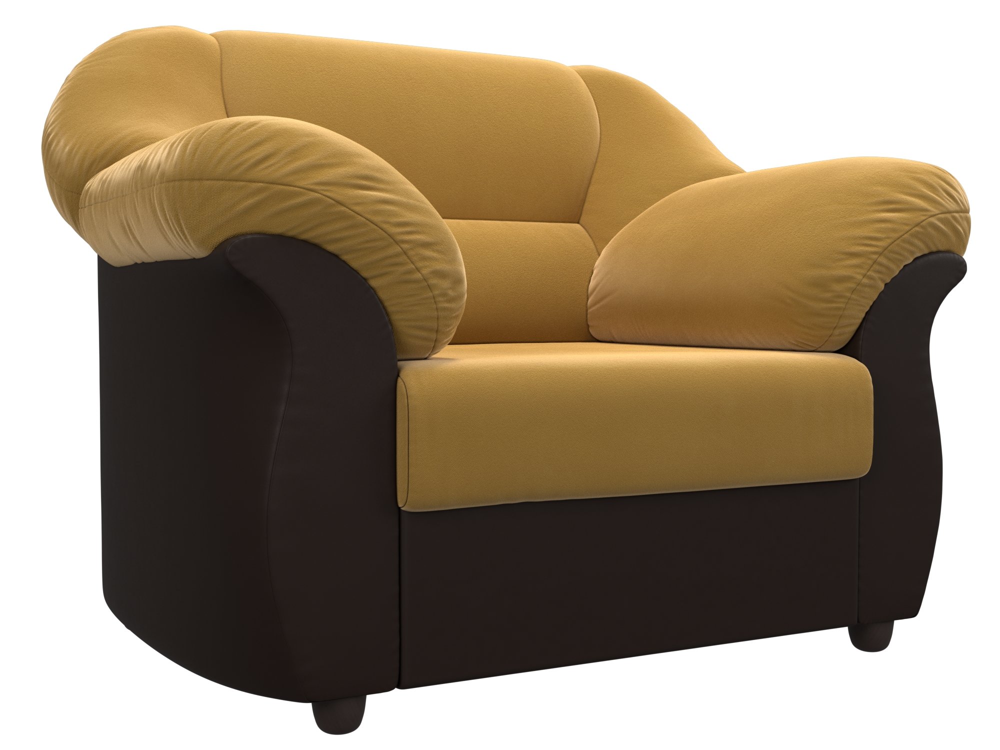Кресло Карнелла (Желтый\коричневый)