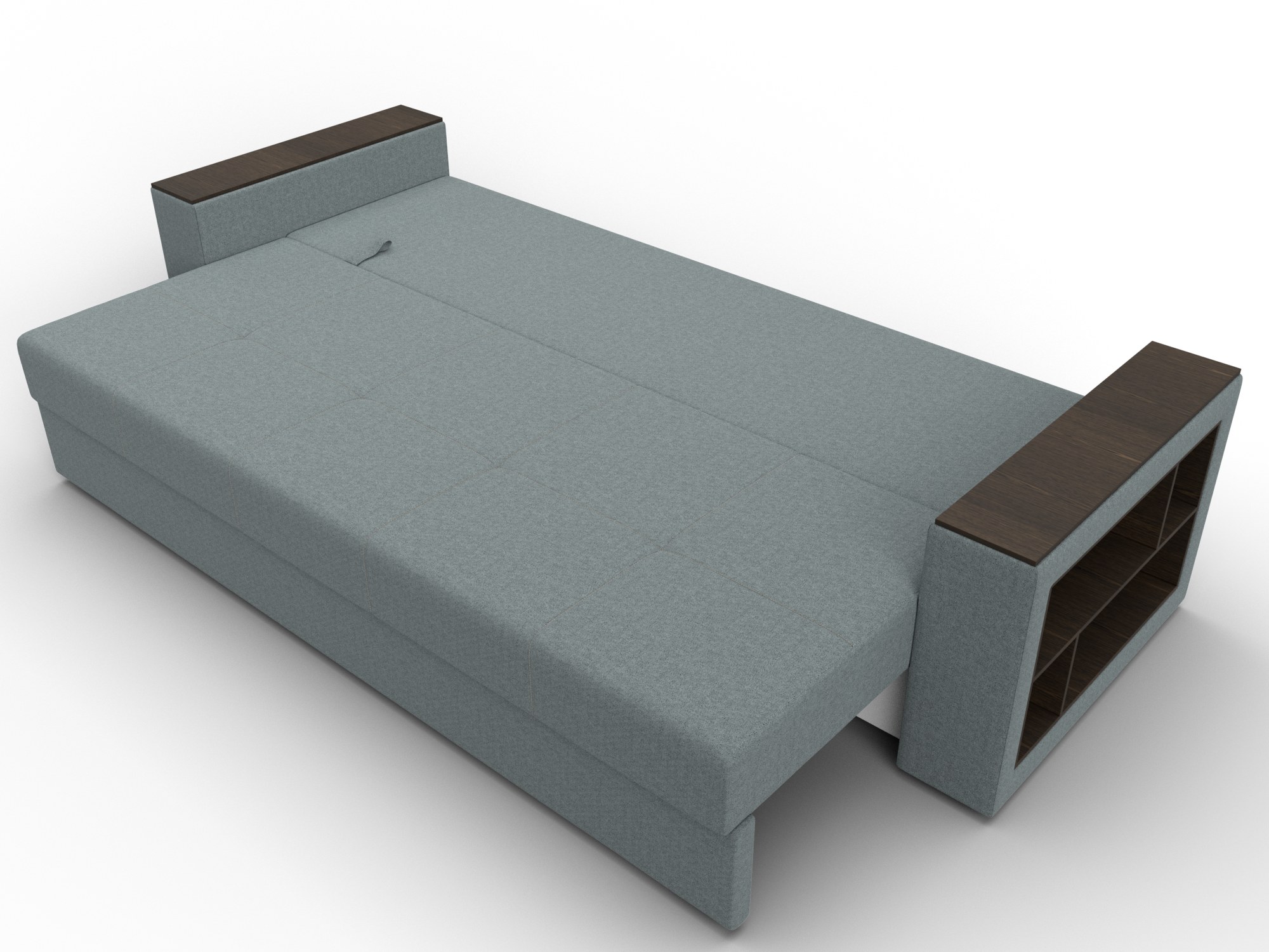 Диван прямой Дубай Лайт ( Амур 07 серый )