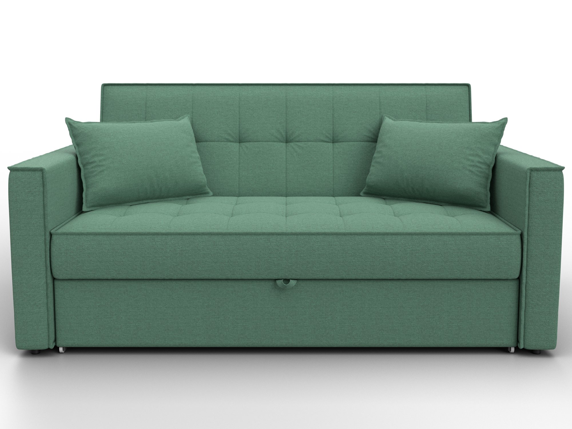 Диван прямой Лига-104 (140) ( Амур 11 зеленый )