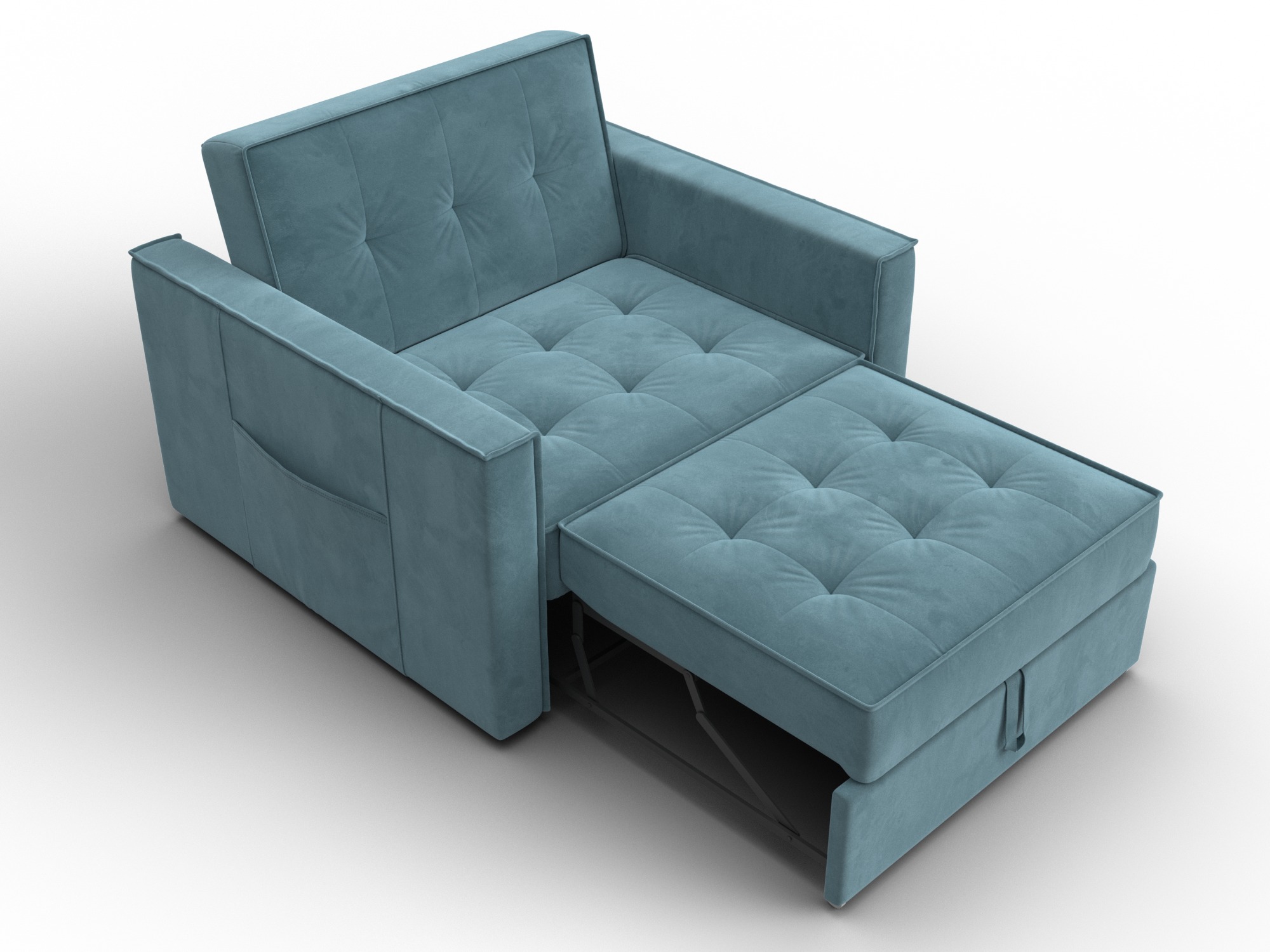 Кресло-кровать Лига-104 (80) ( SEVEN 113 бирюзовый )