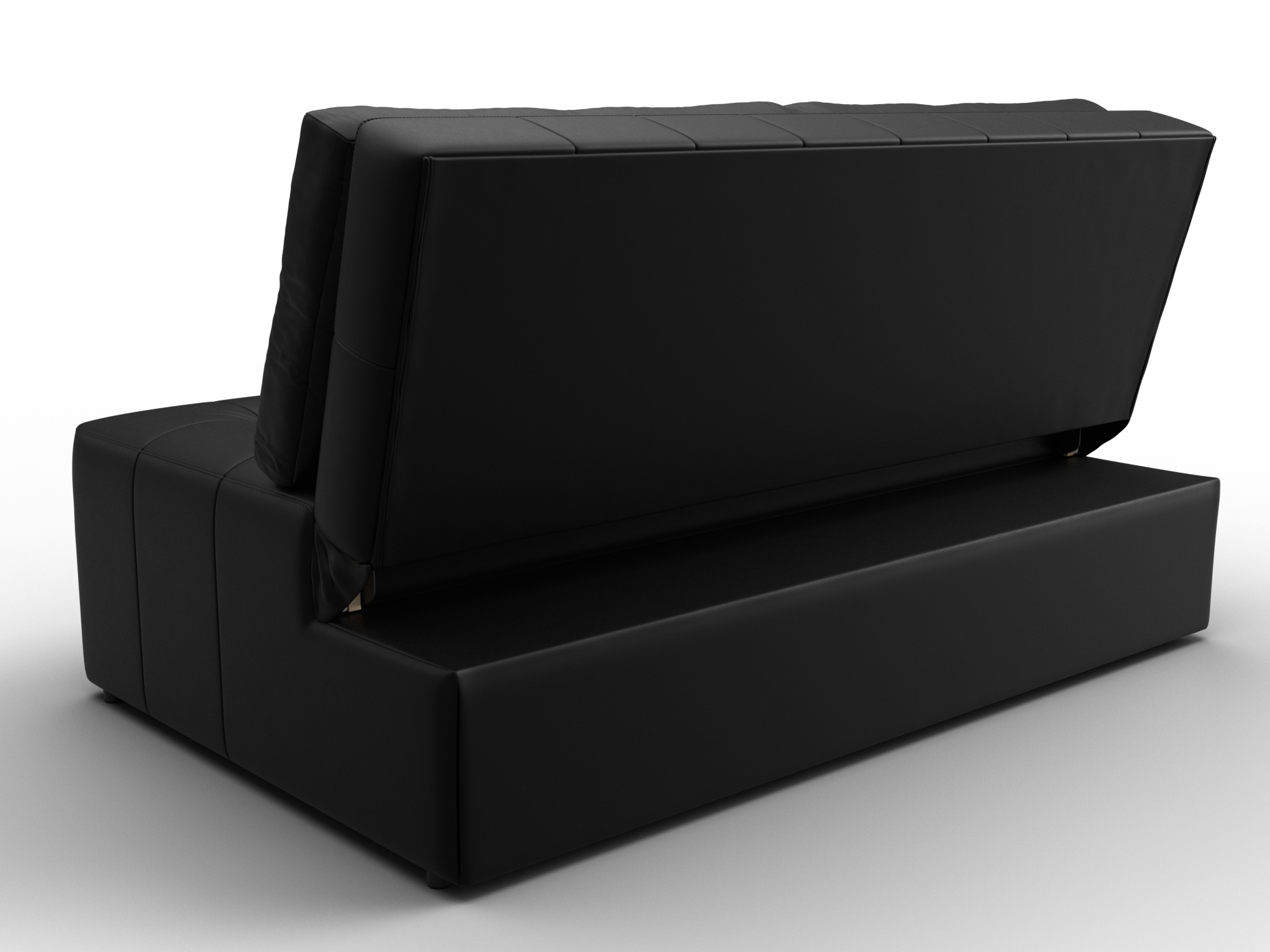 Диван прямой Лига-107 (140) ( GRIFON 18 черный )