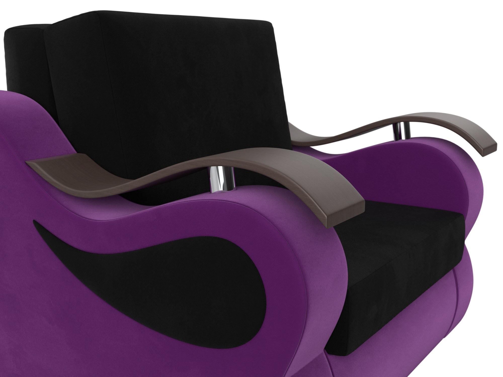 Кресло-кровать Меркурий 60 (Черный\Фиолетовый)