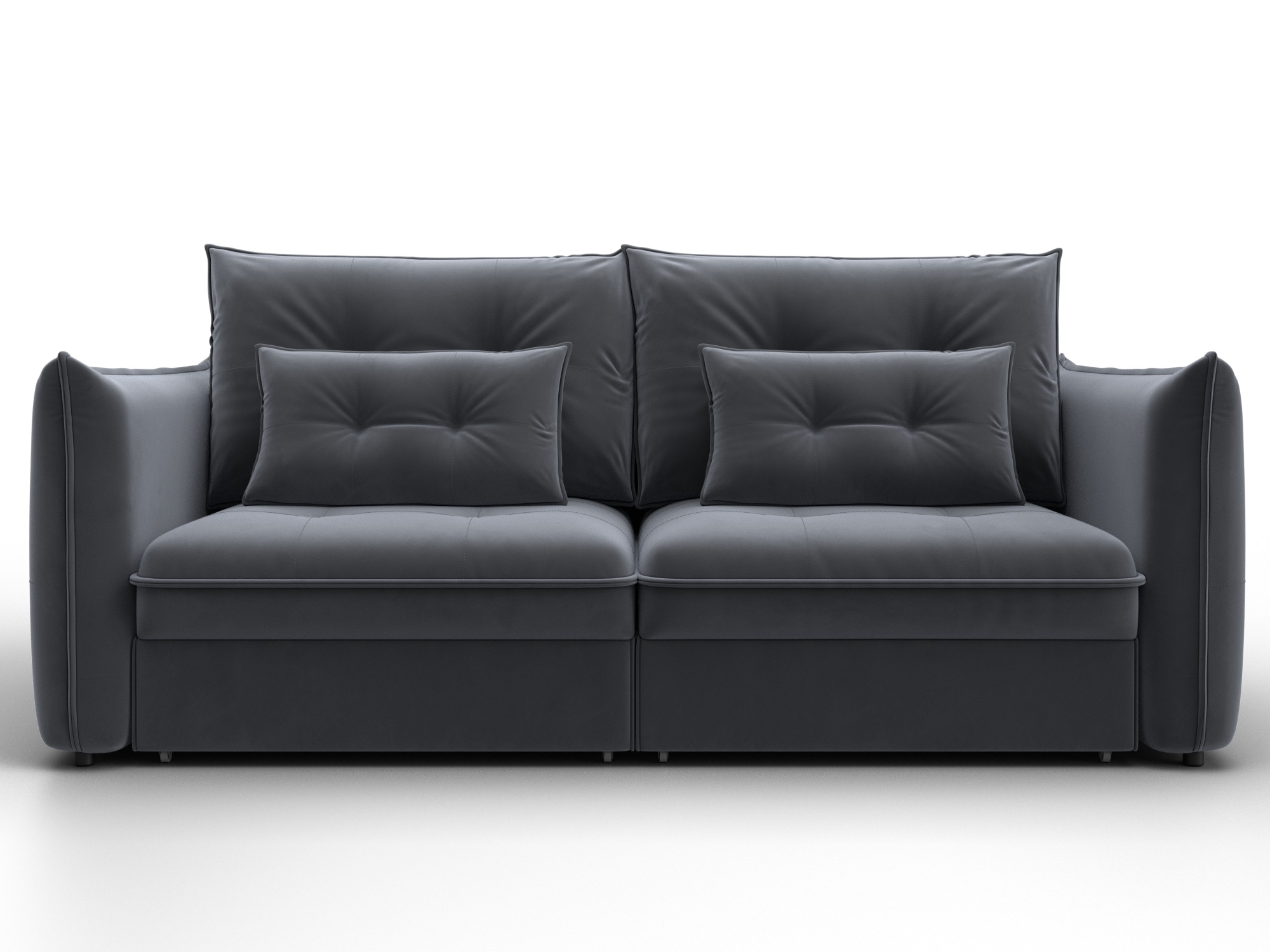 Диван прямой Лига-100 НПБ ( SEVEN 17 серый )