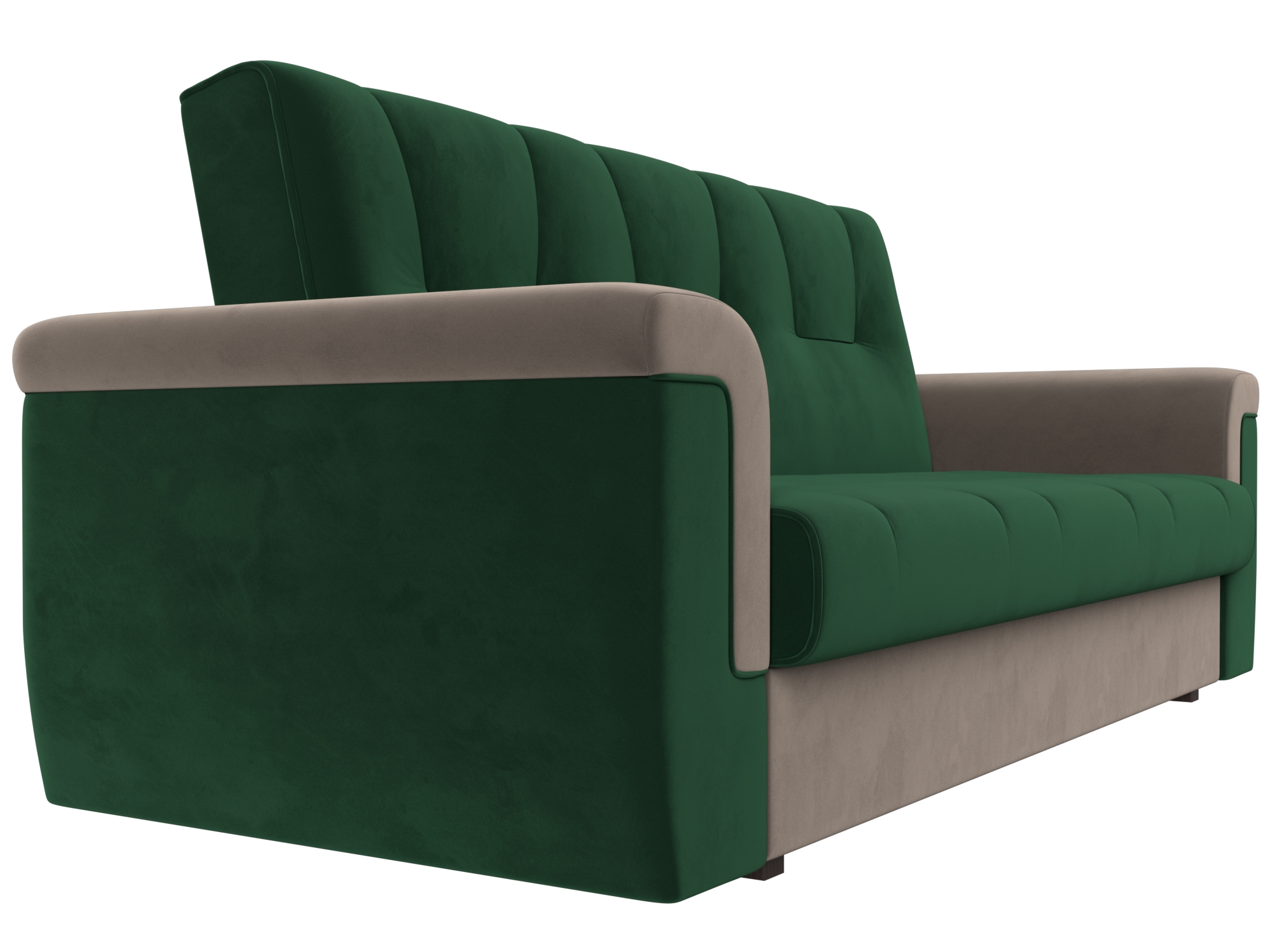 Прямой диван Эллиот (Зеленый\Коричневый)