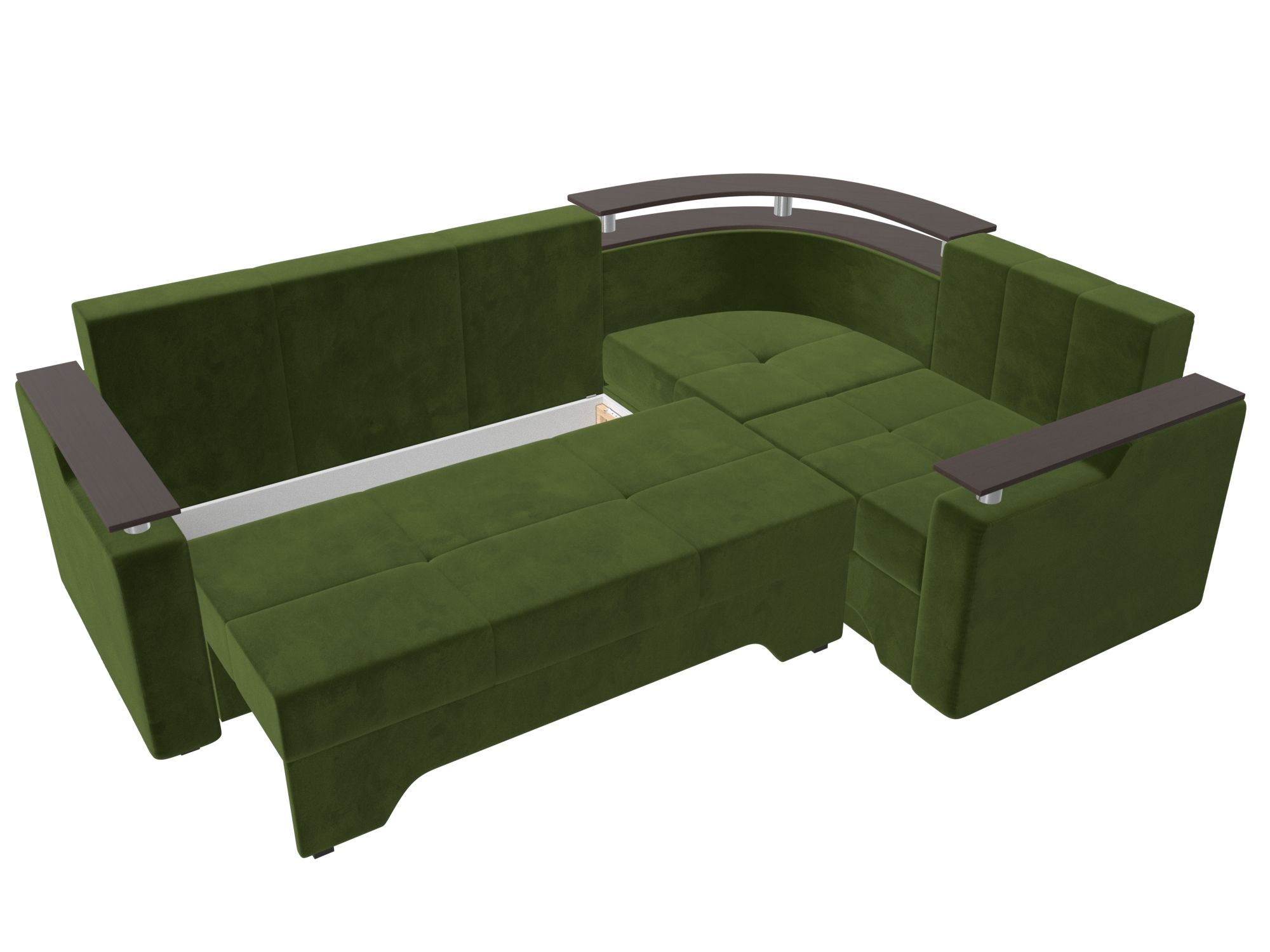 Угловой диван Комфорт правый угол (Зеленый)