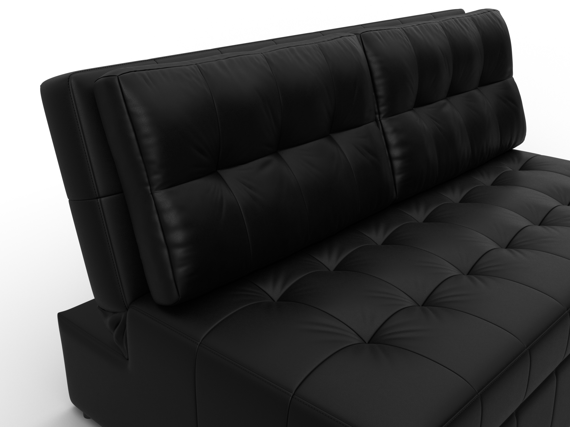 Диван прямой Лига-107 (140) ( GRIFON 18 черный )