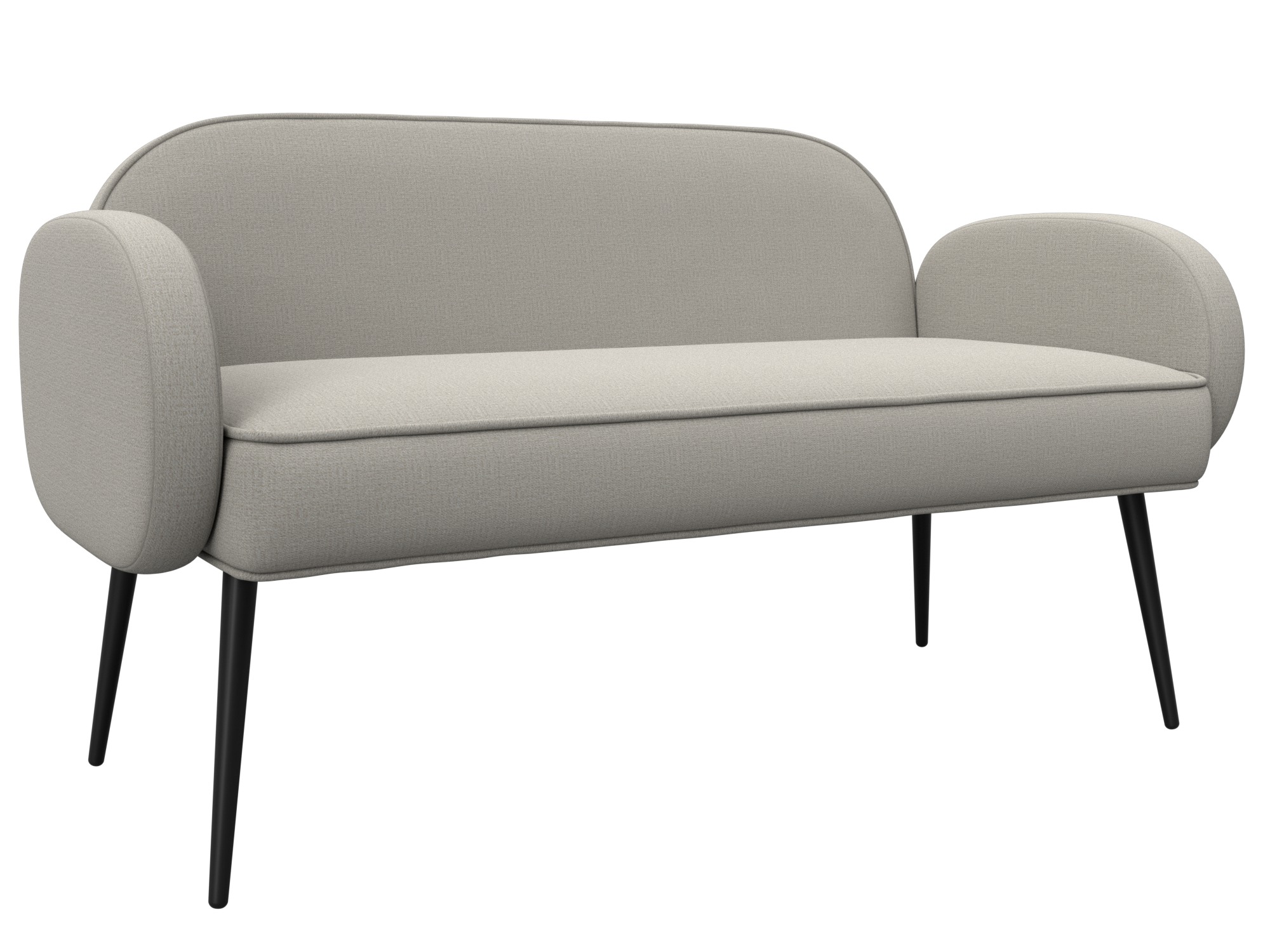 Диван прямой Лига-086 ( Амур 02 бежевый )