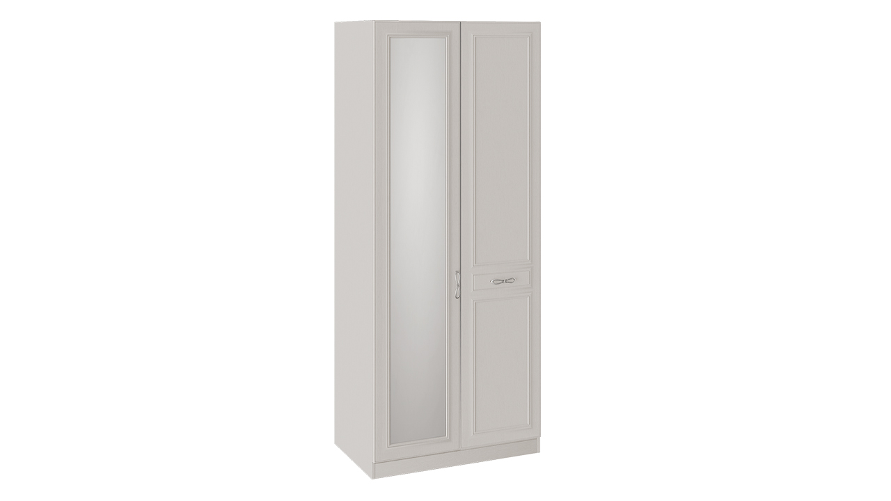 Шкаф для одежды с 1 глухой и 1 зеркальной дверью правый «Сабрина»