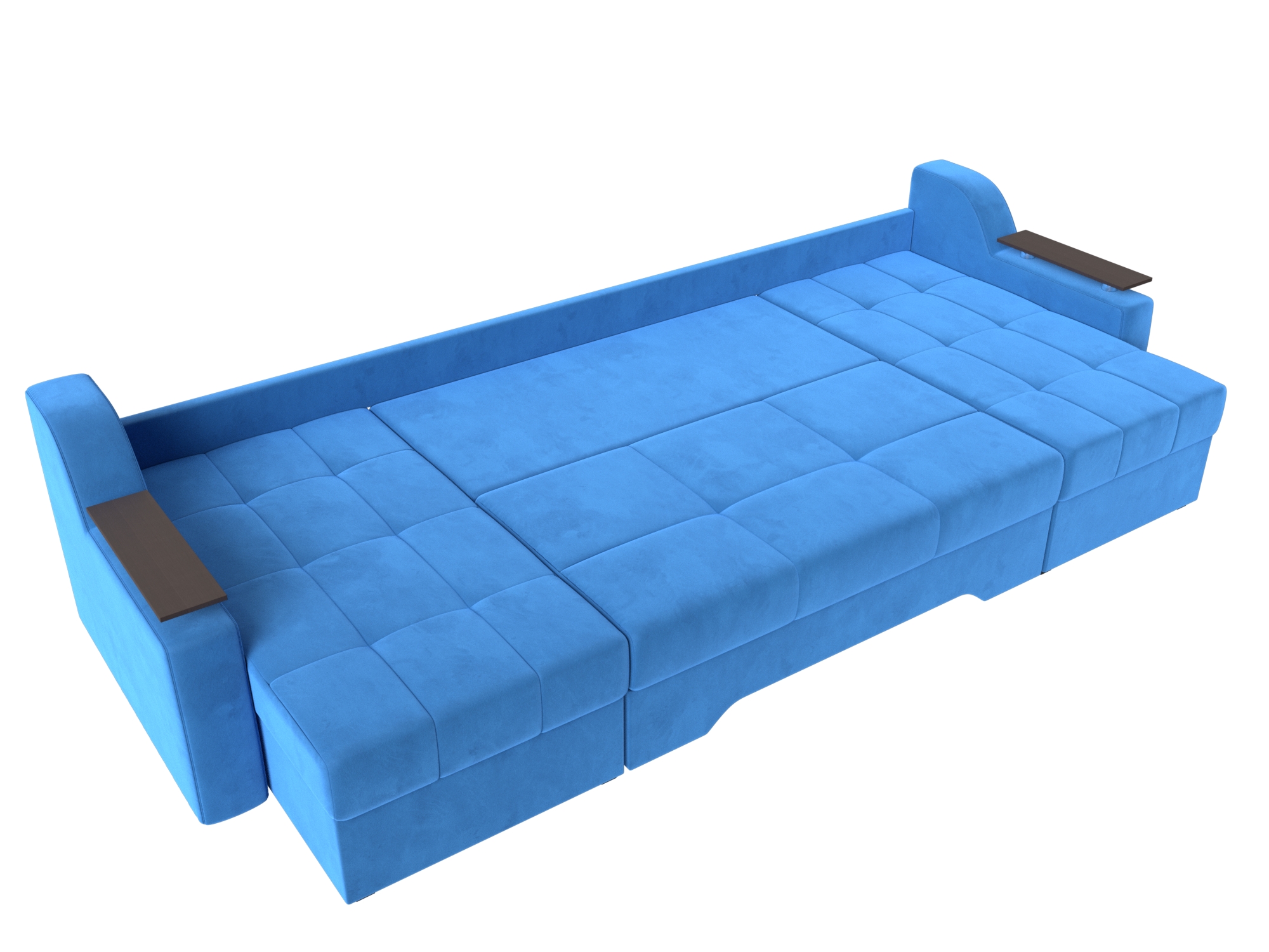 П-образный диван Сенатор (Голубой)