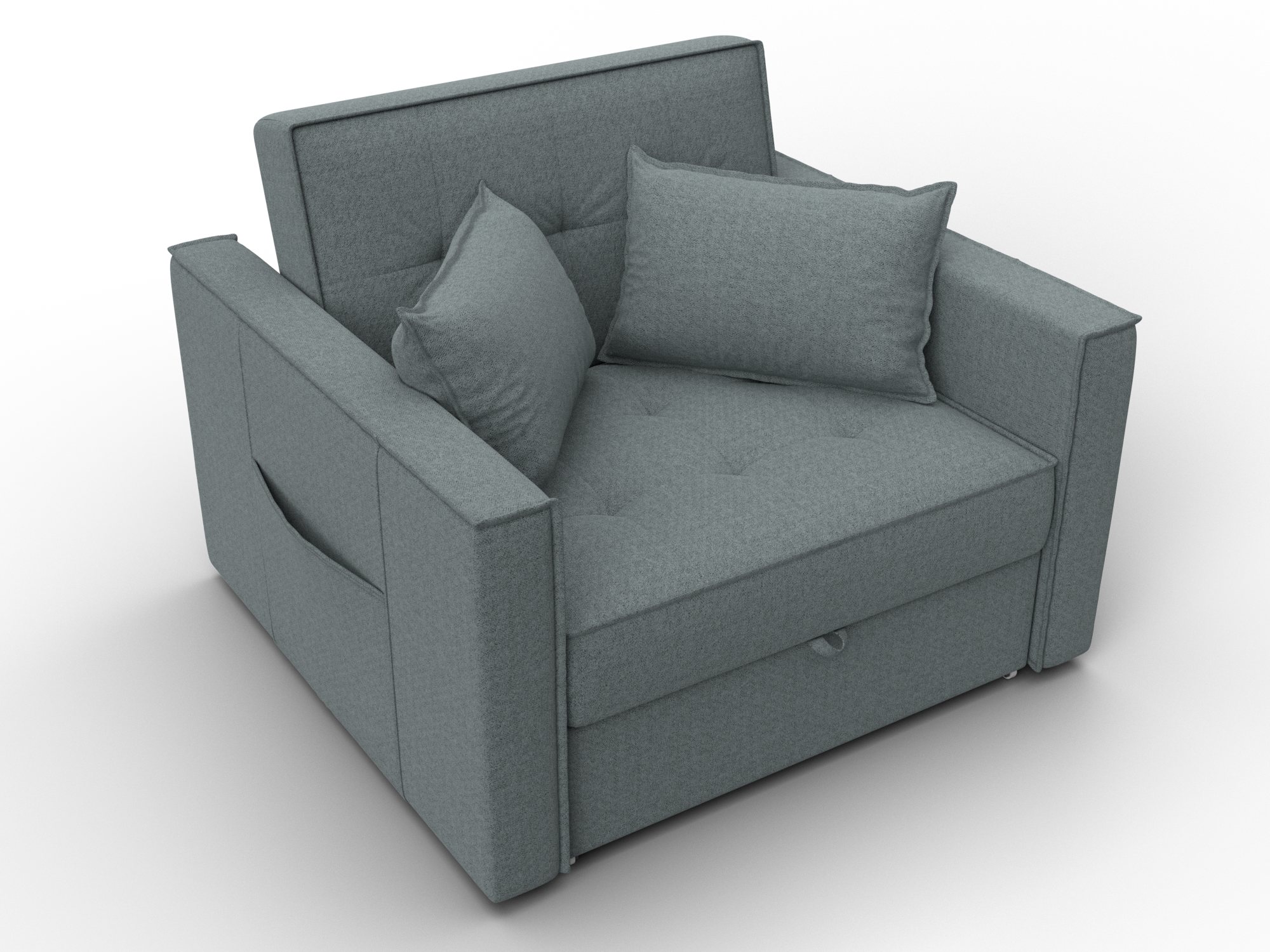 Кресло-кровать Лига-104 (80) ( Амур 07 серый )