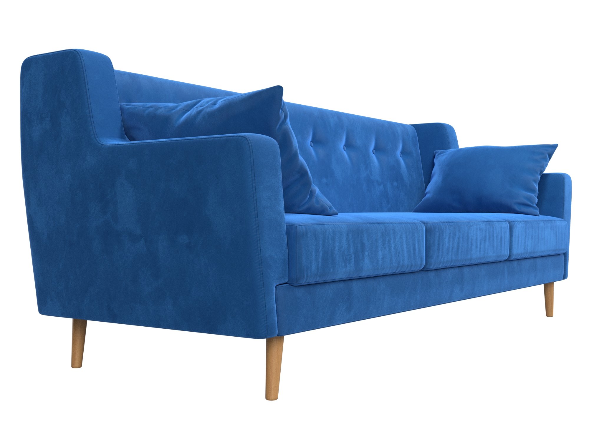 Прямой диван Брайтон 3 (Голубой)