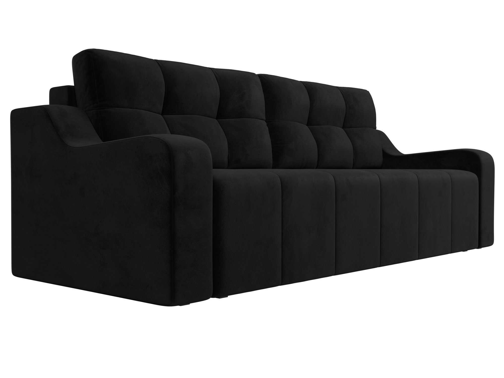 Прямой диван Итон (Черный)
