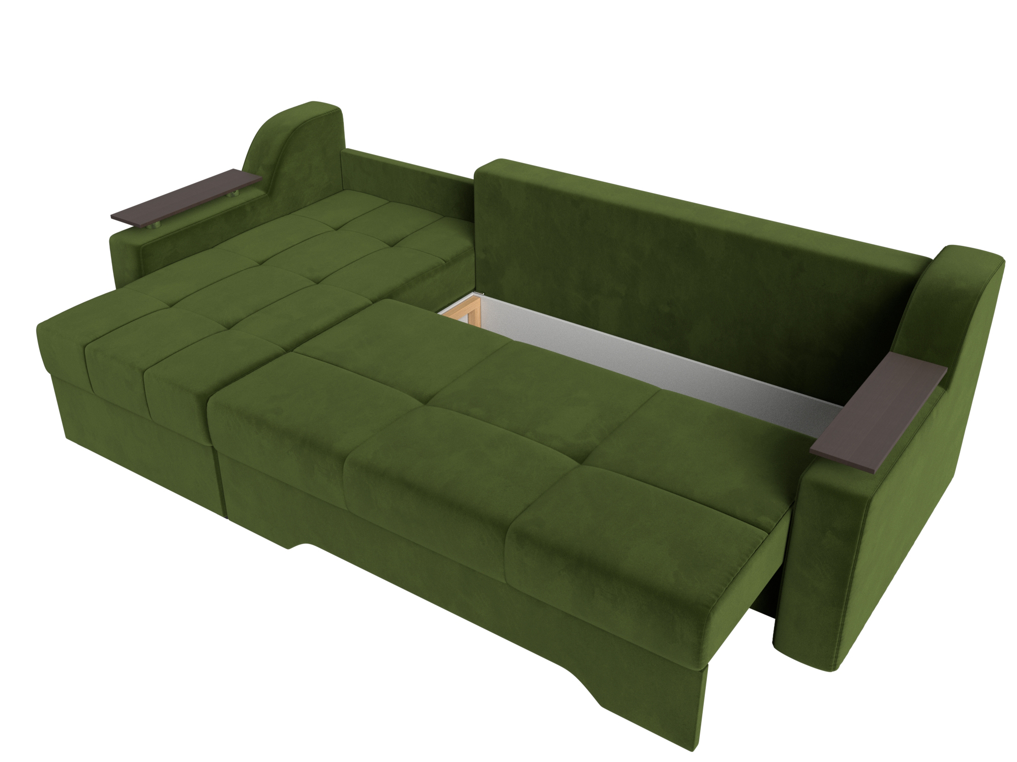 Угловой диван Сенатор левый угол (Зеленый)
