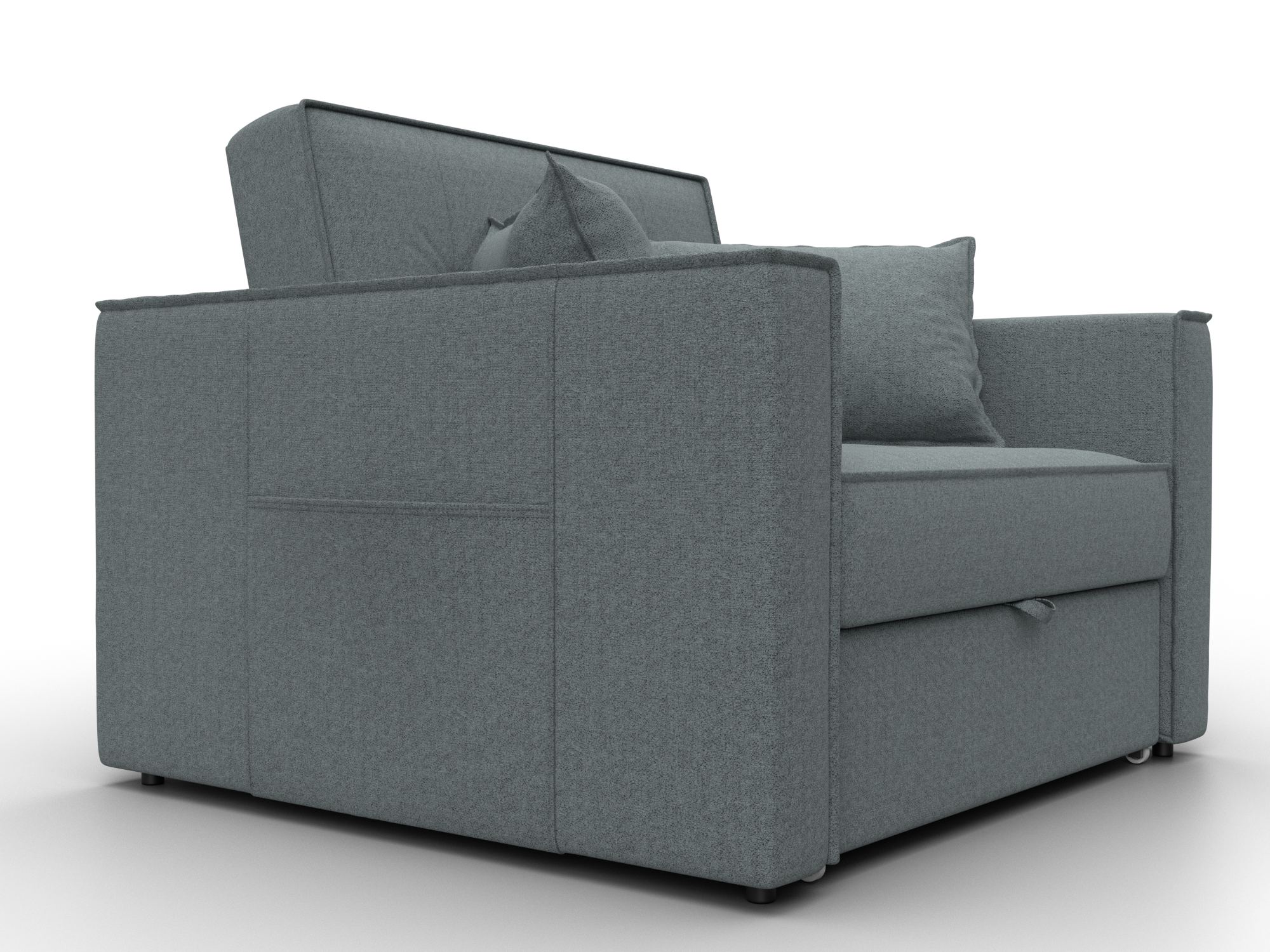 Кресло-кровать Лига-104 (80) ( Амур 07 серый )