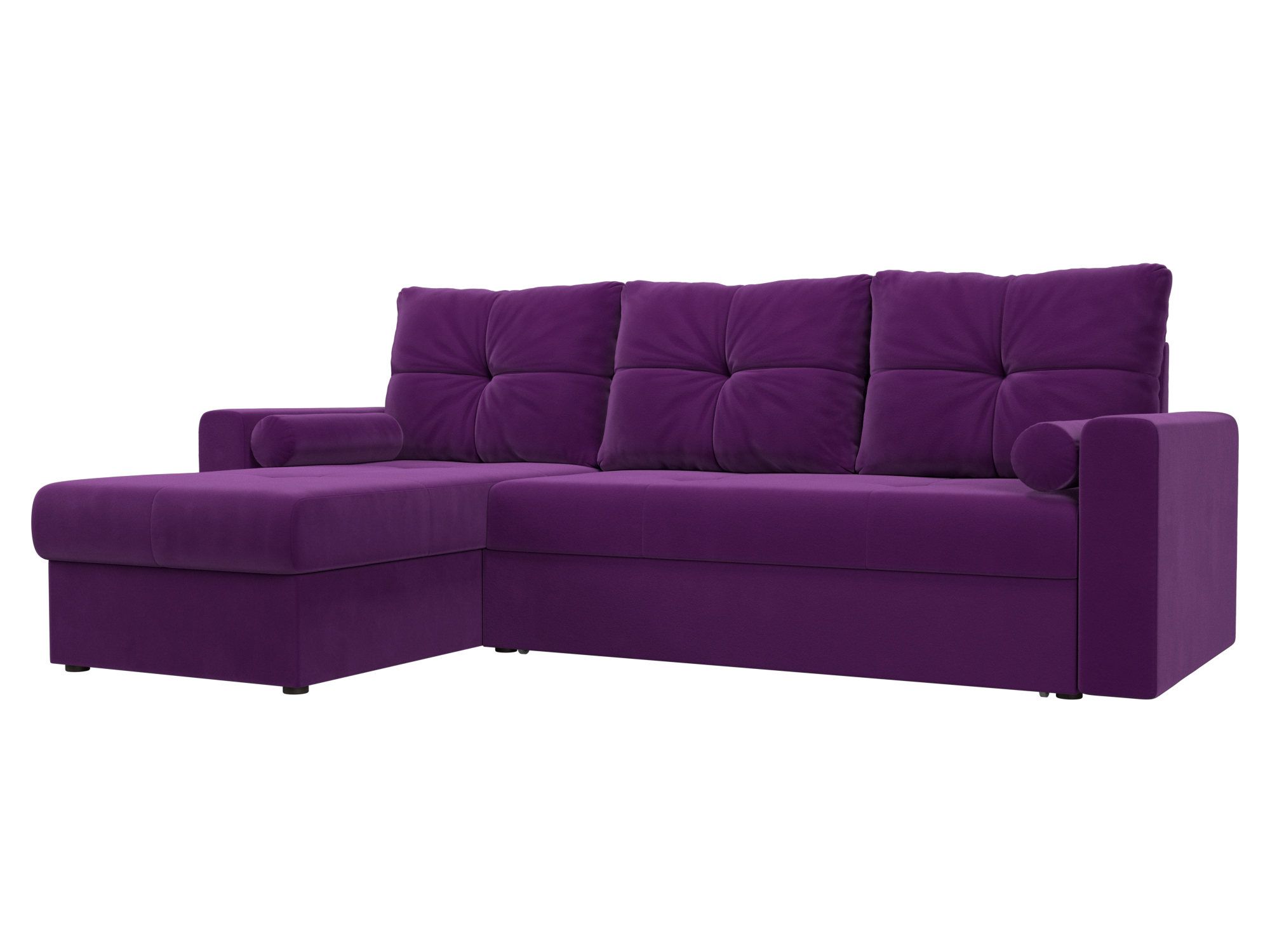 Угловой диван Верона левый угол (Фиолетовый)