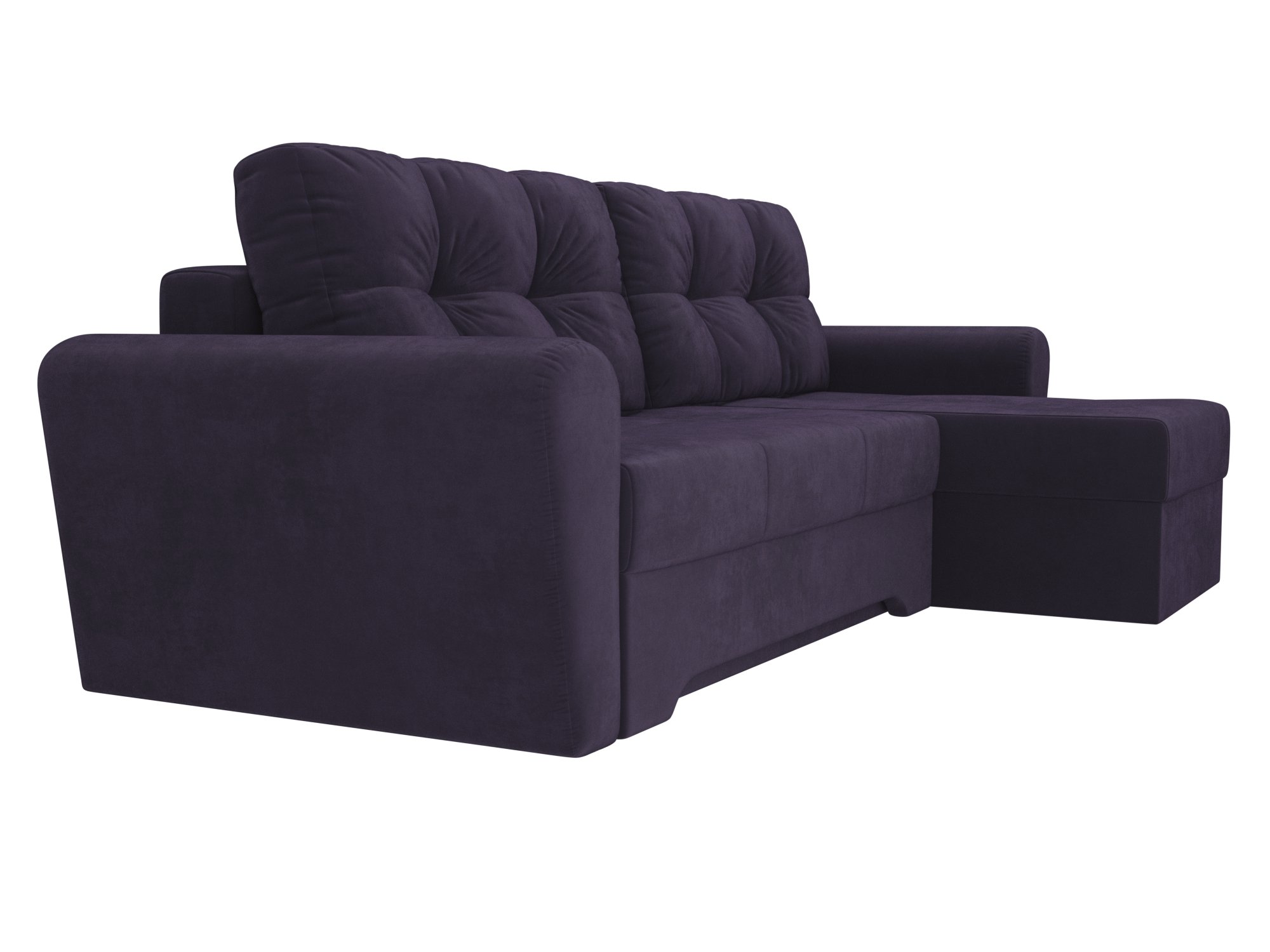 Угловой диван Амстердам правый угол (Фиолетовый)