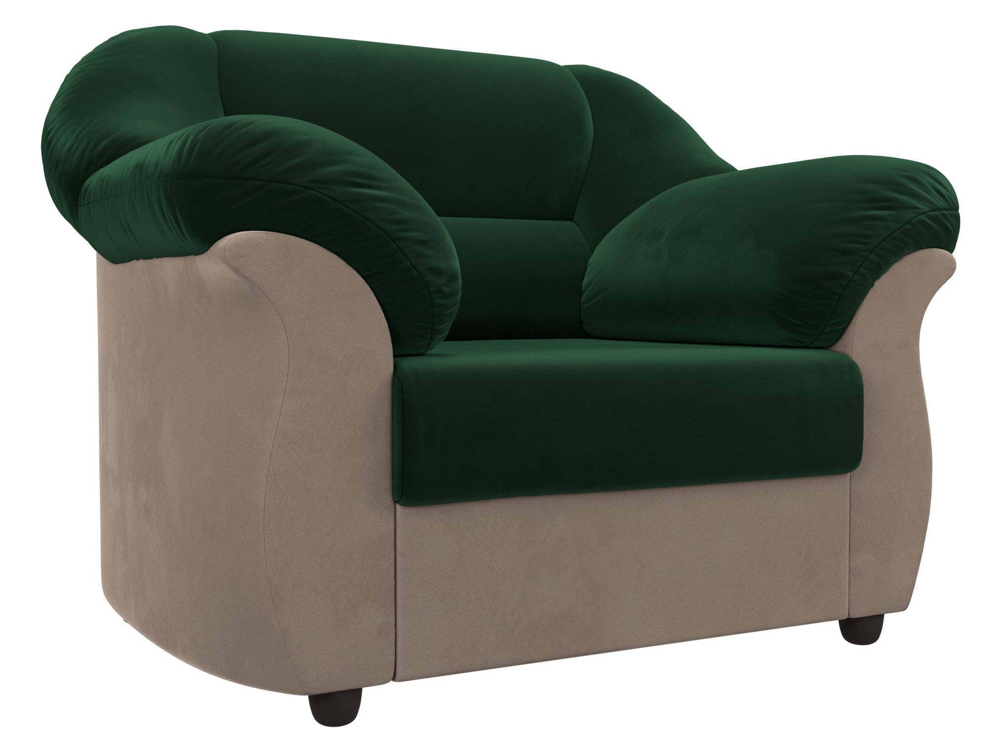 Кресло Карнелла (Зеленый\Бежевый)